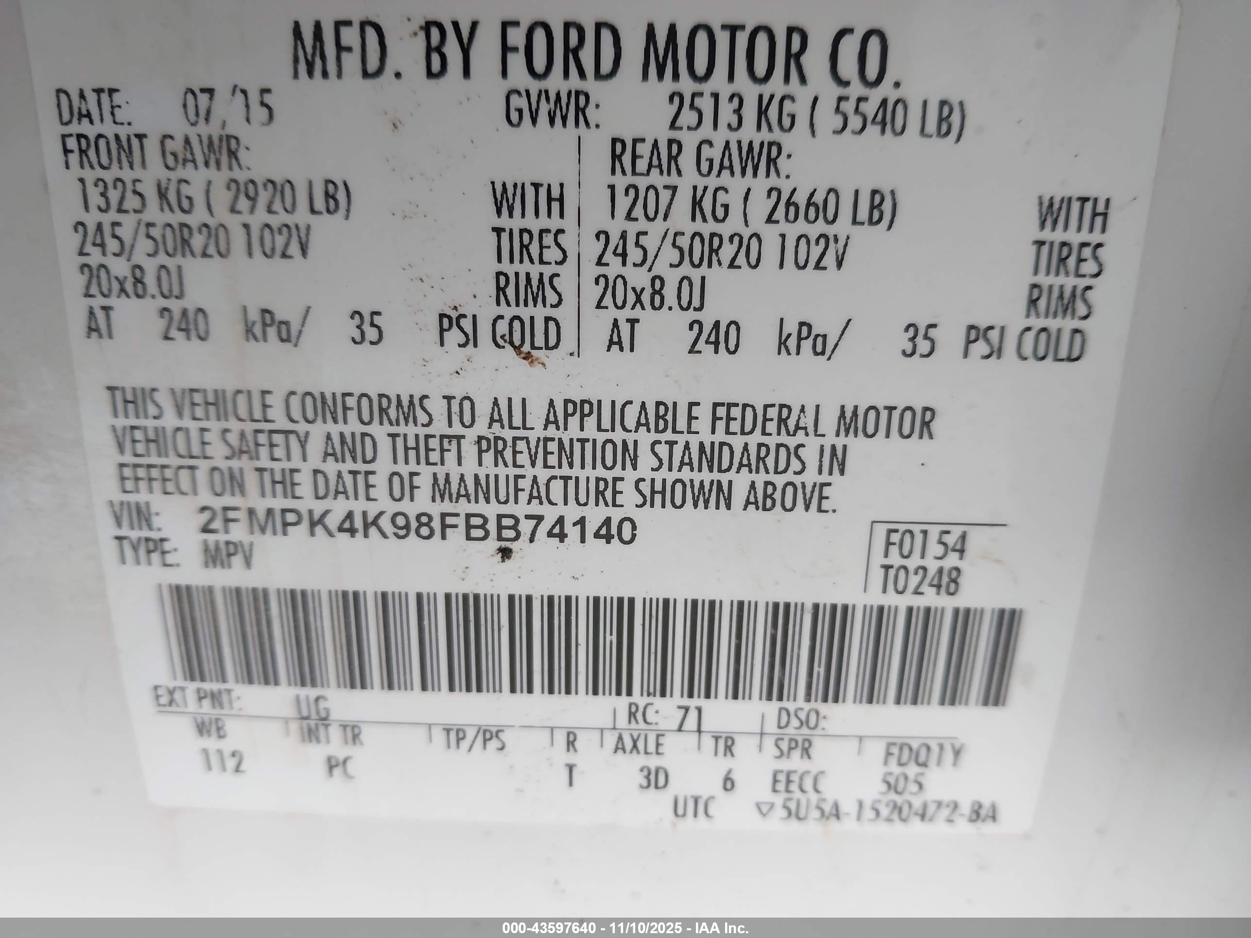 FORD EDGE image 9