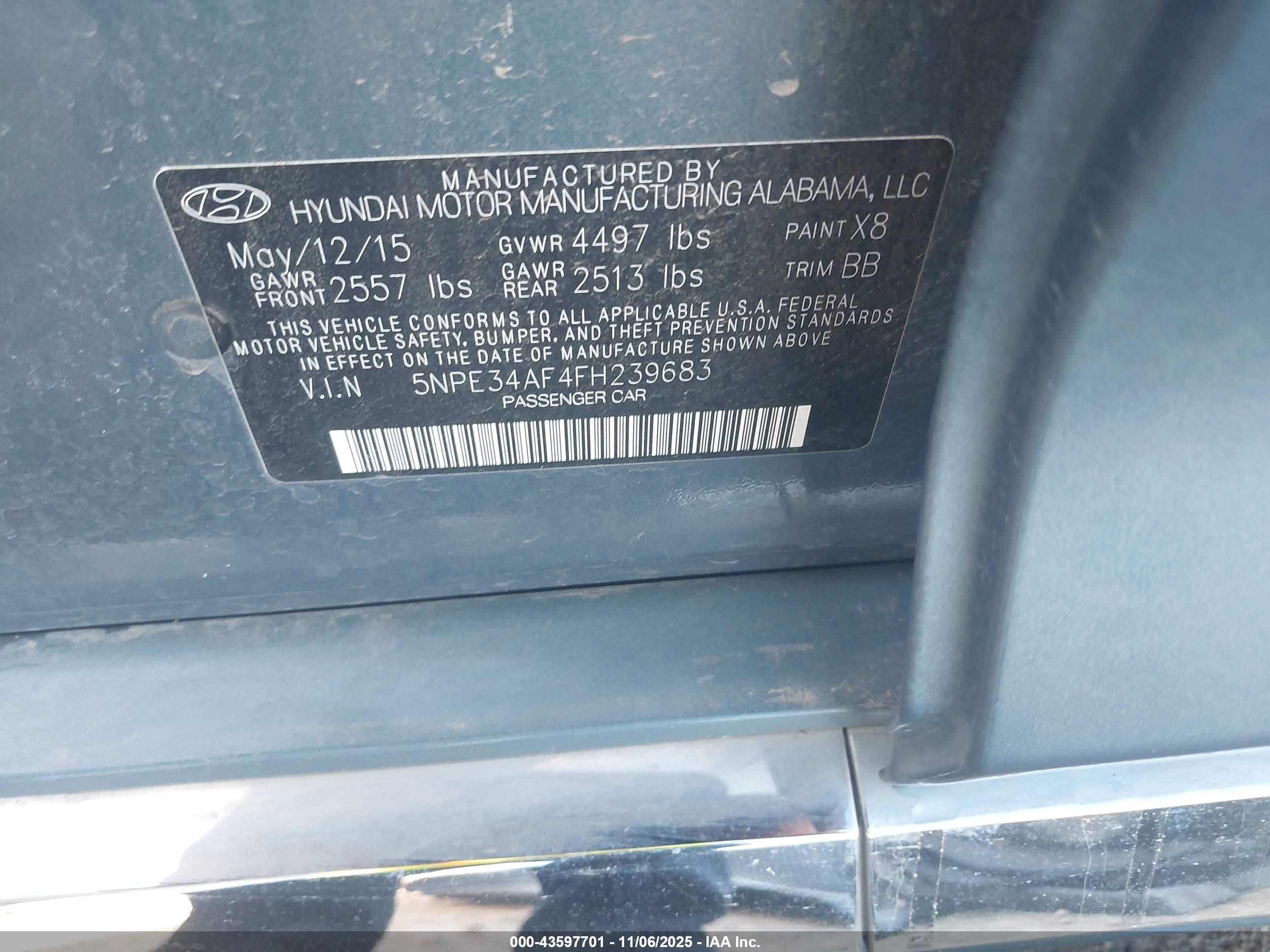 HYUNDAI SONATA image 9
