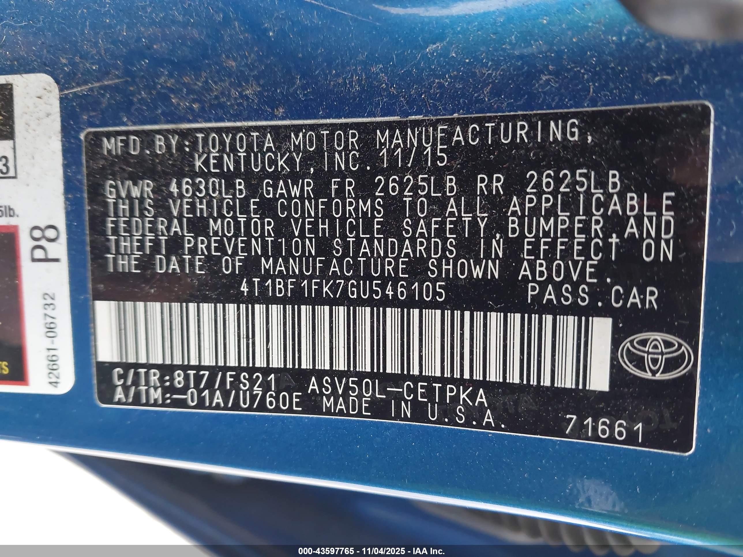 TOYOTA CAMRY image 9