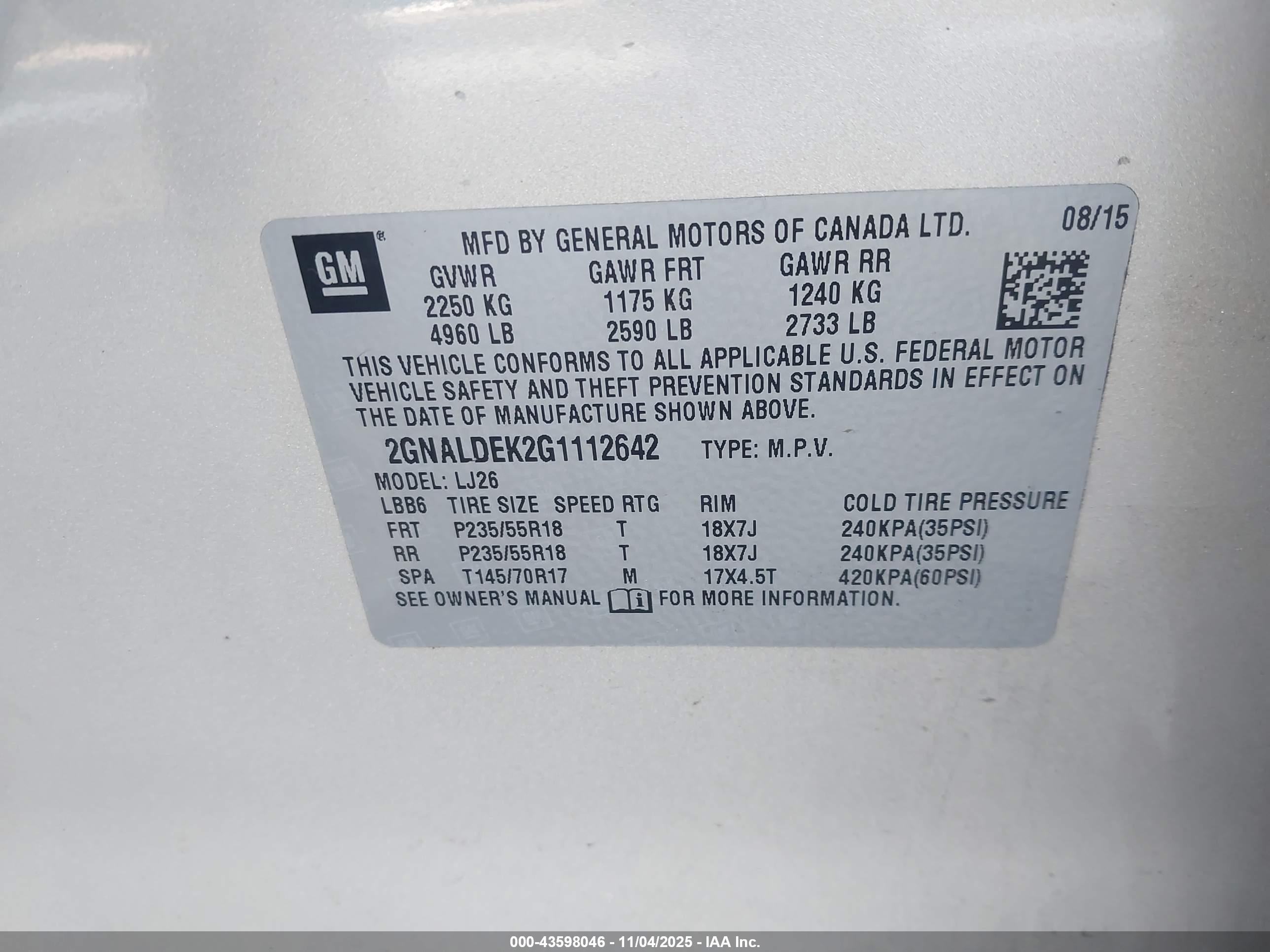 CHEVROLET EQUINOX image 9