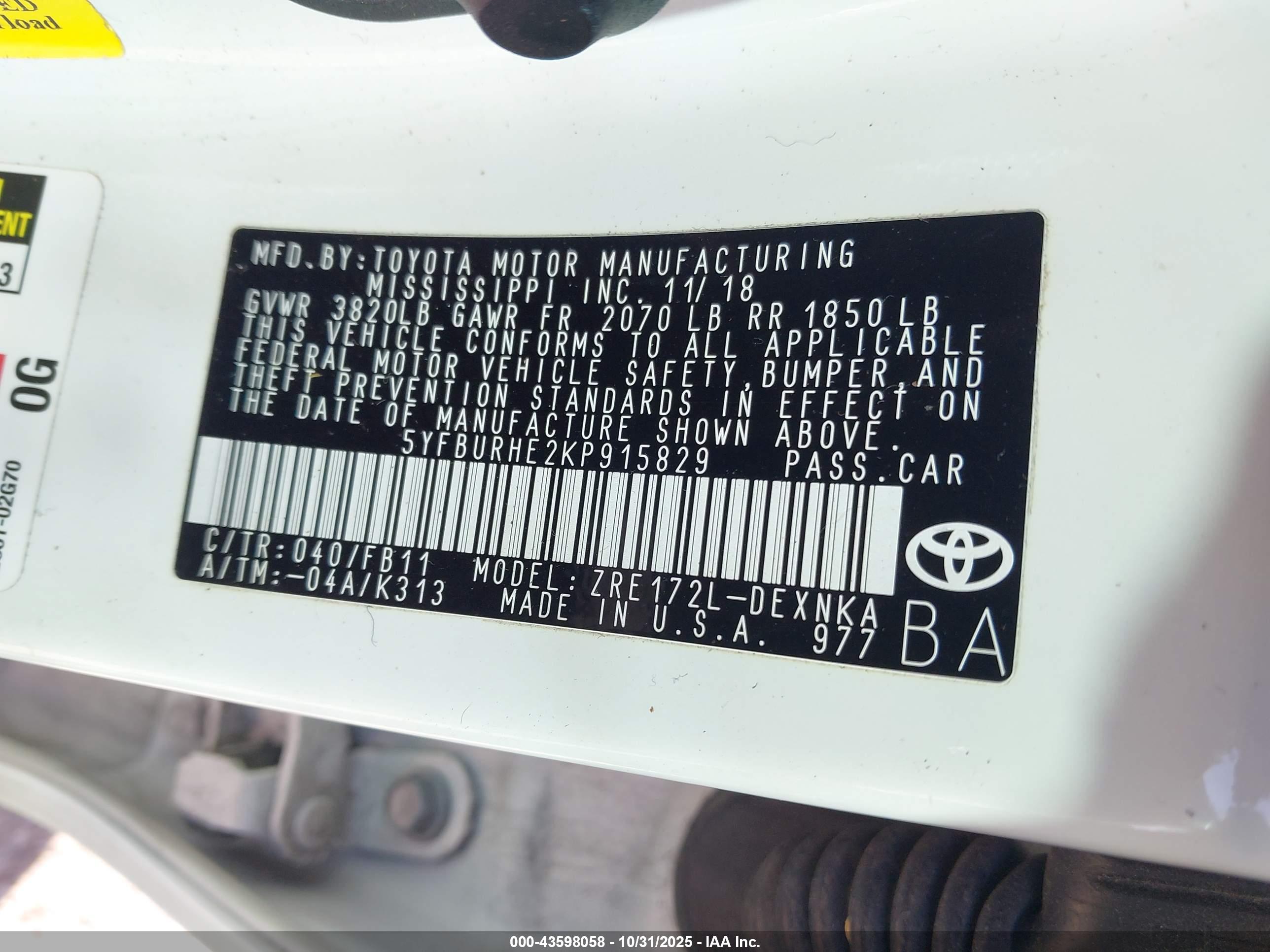 TOYOTA COROLLA image 9