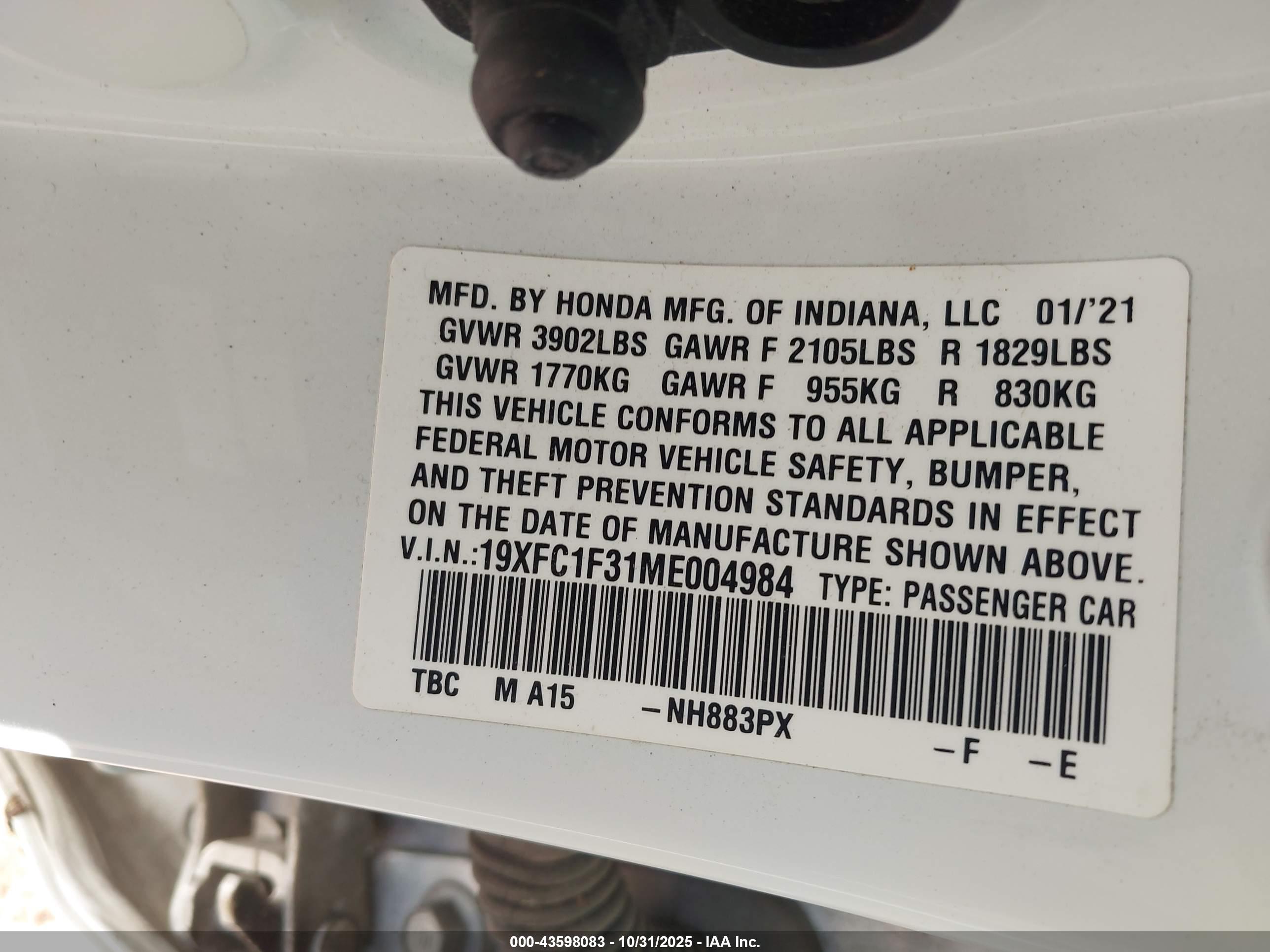 HONDA CIVIC image 9