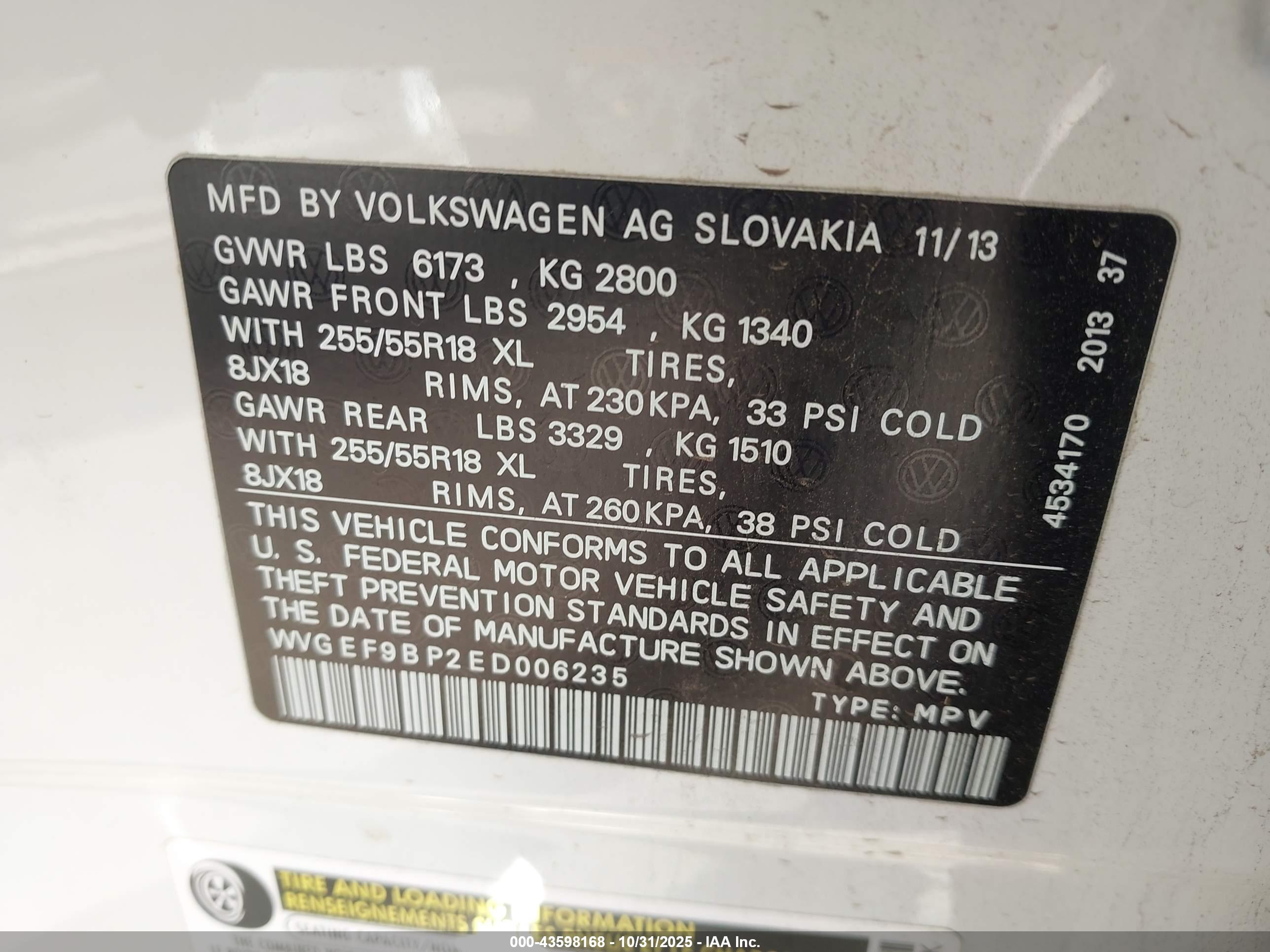 VOLKSWAGEN TOUAREG image 9