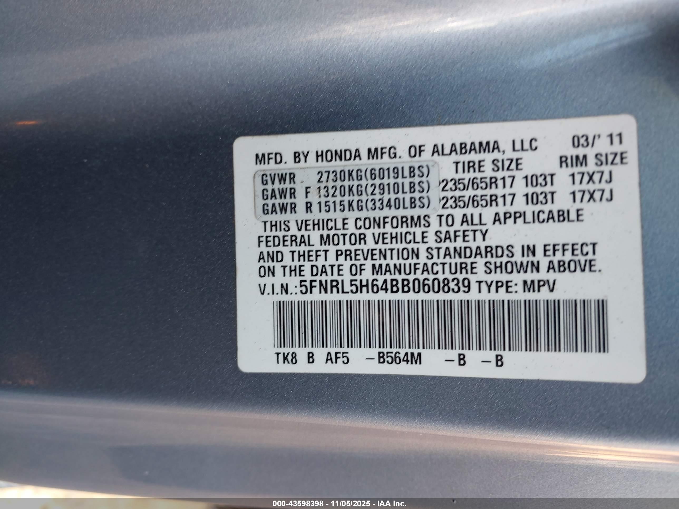 HONDA ODYSSEY image 9