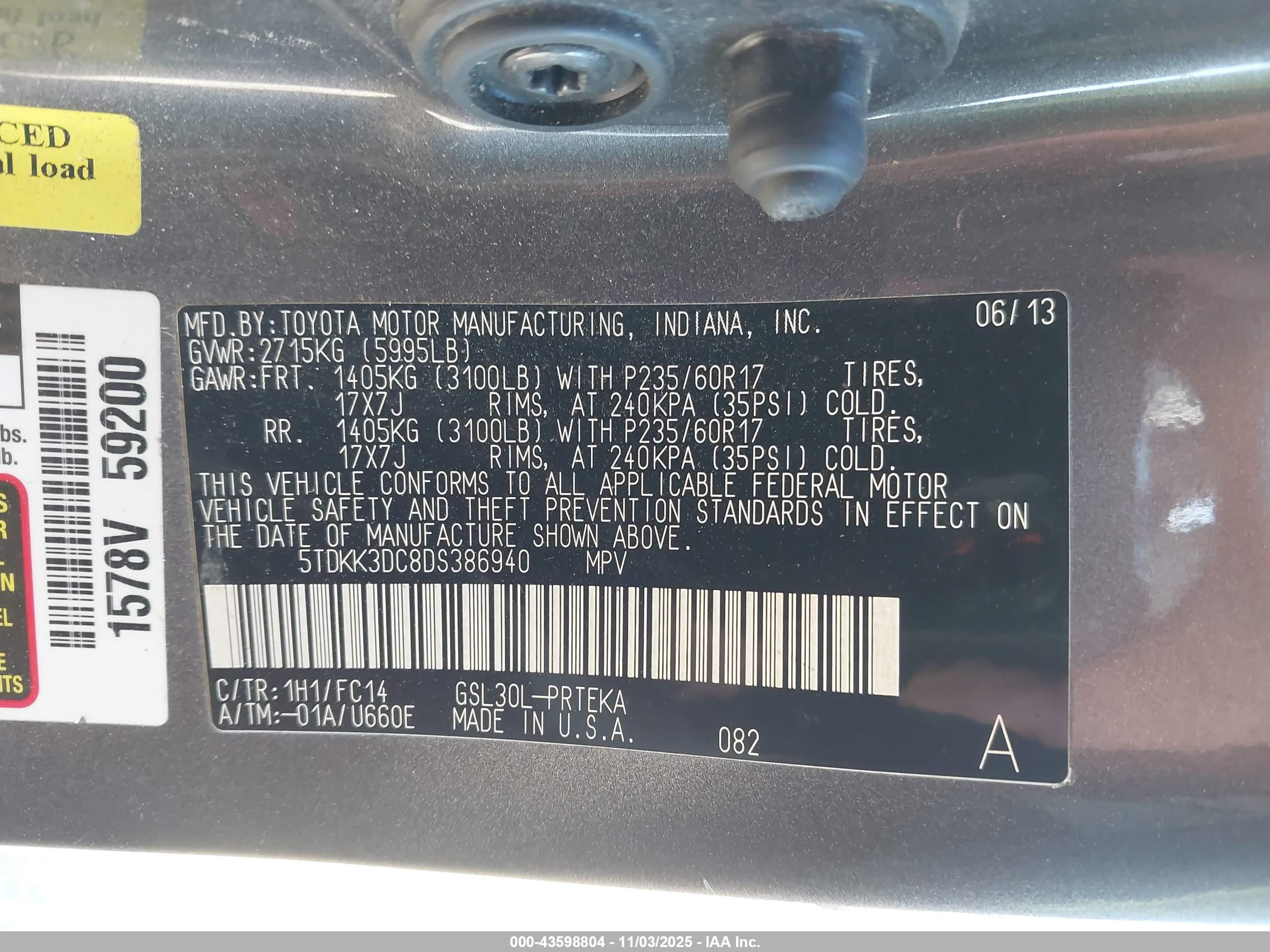 TOYOTA SIENNA image 9