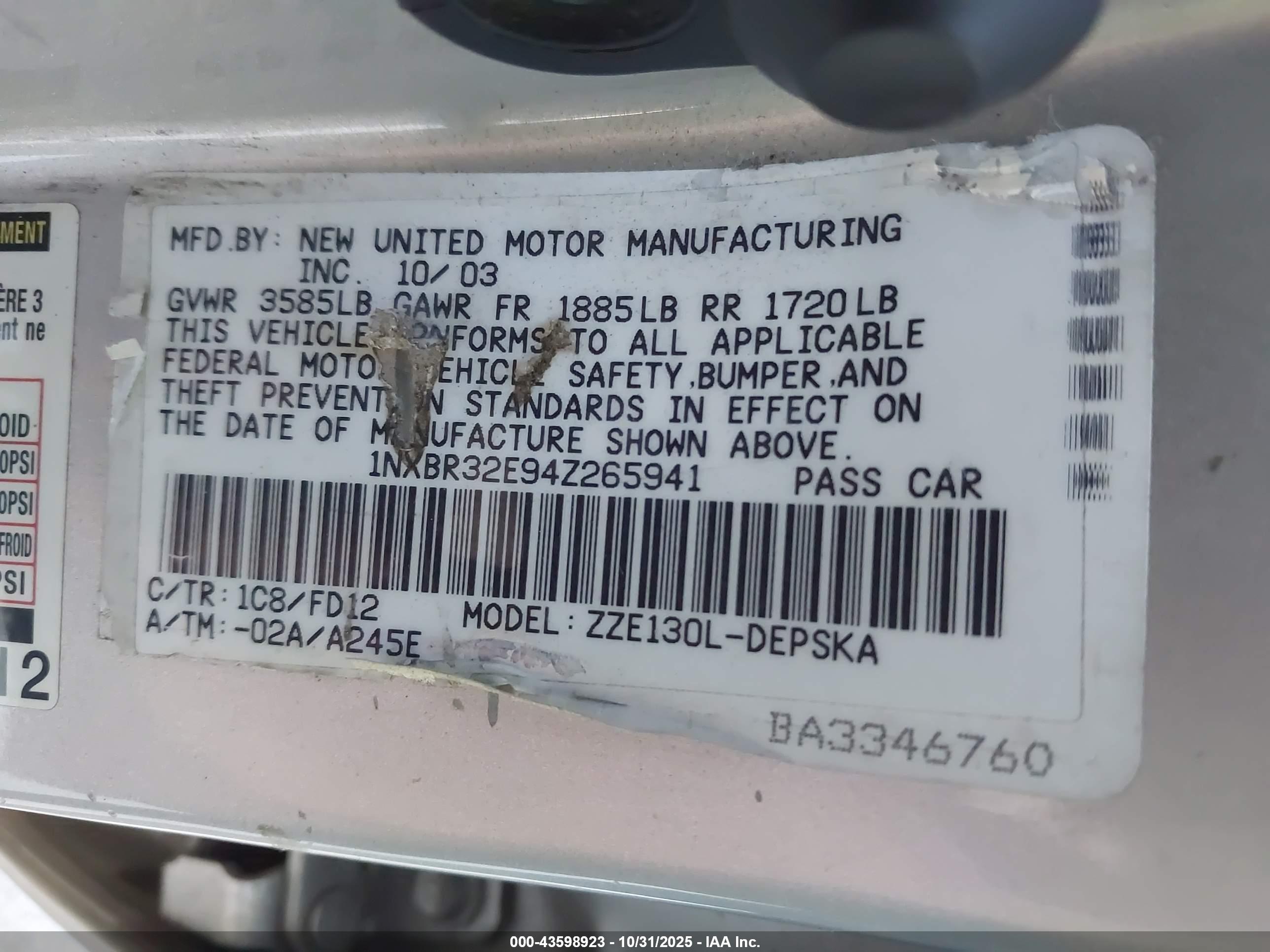 TOYOTA COROLLA image 9