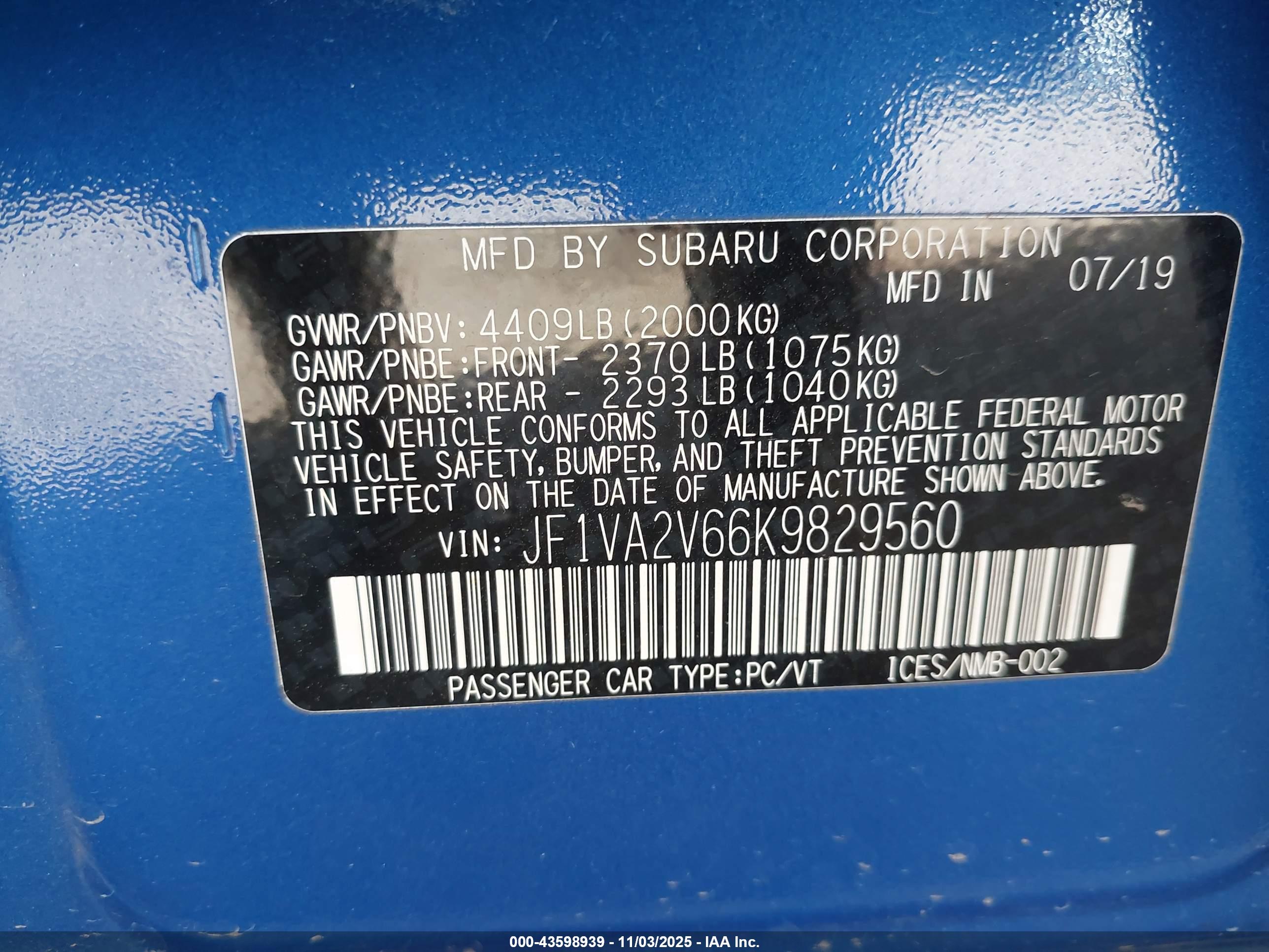 SUBARU WRX image 9