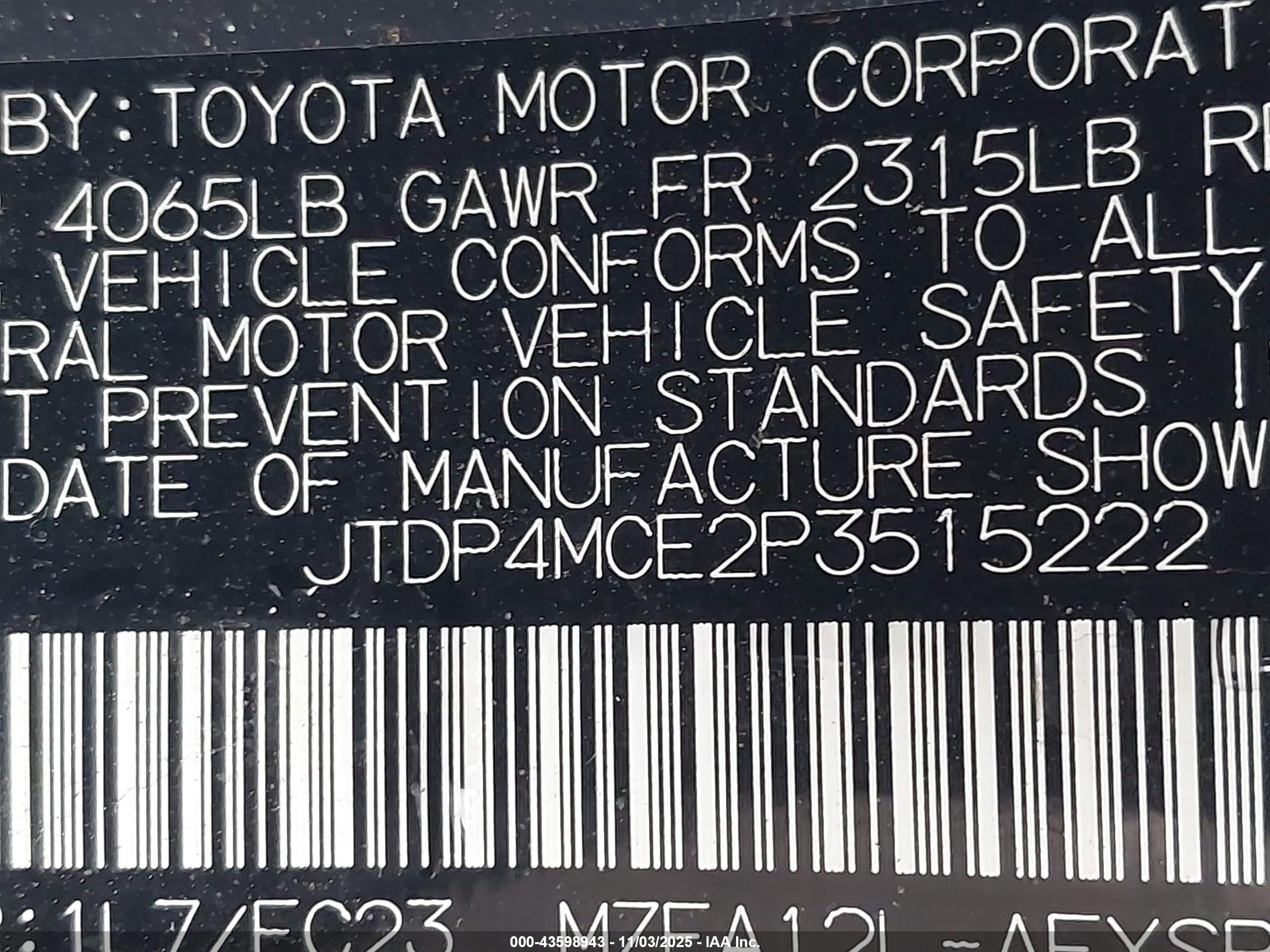 TOYOTA COROLLA image 9