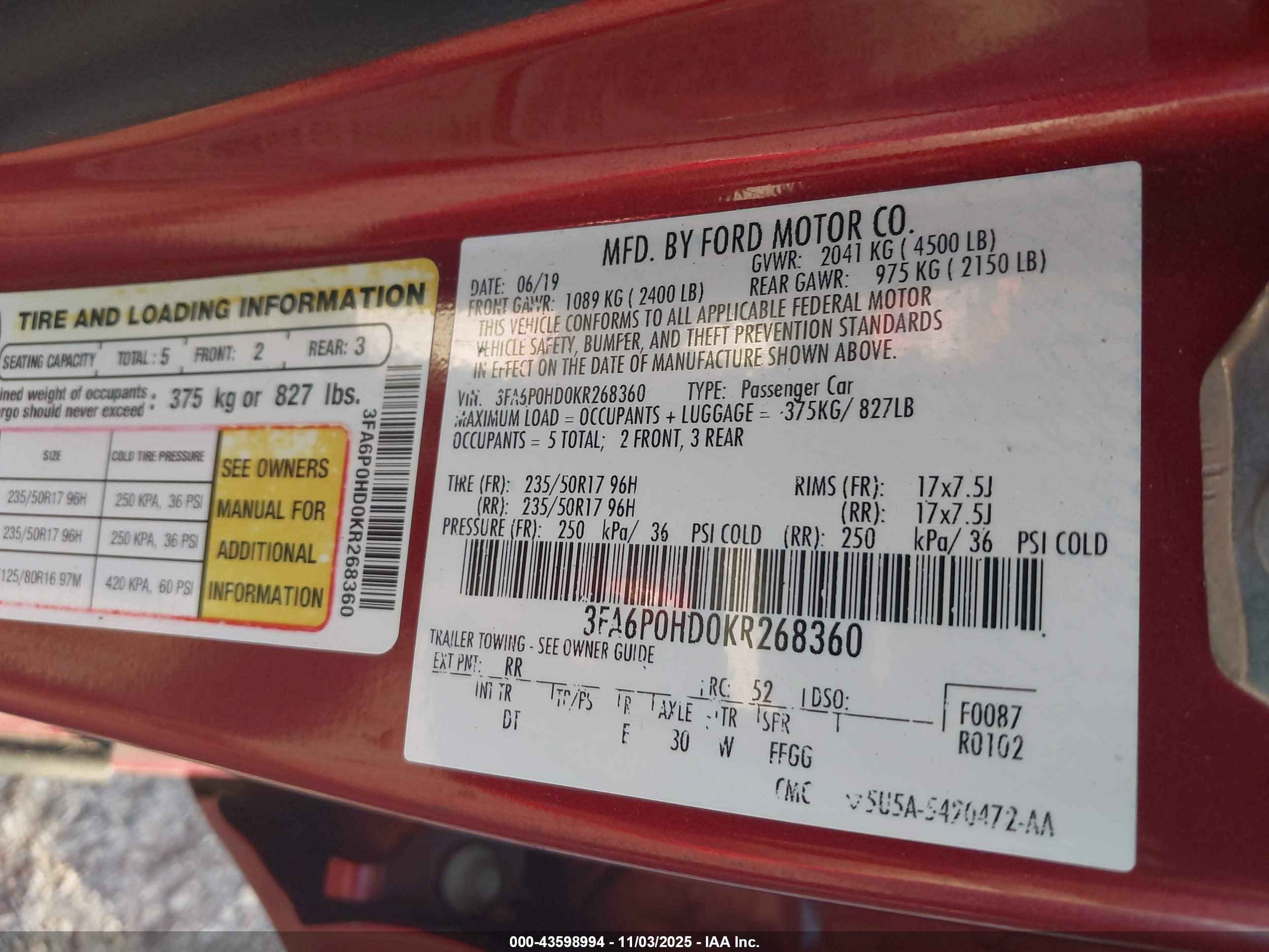 FORD FUSION image 9