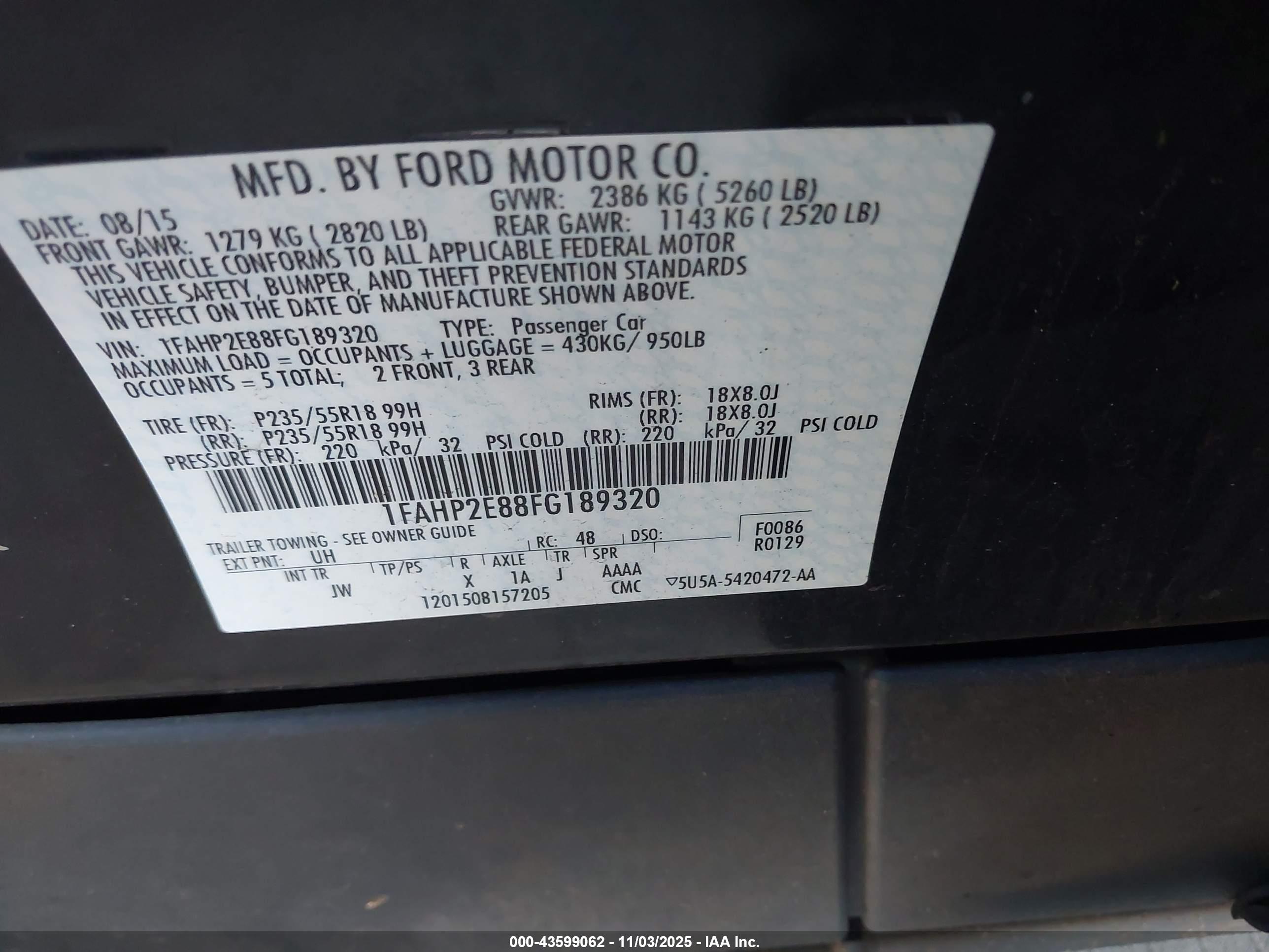 FORD TAURUS image 9