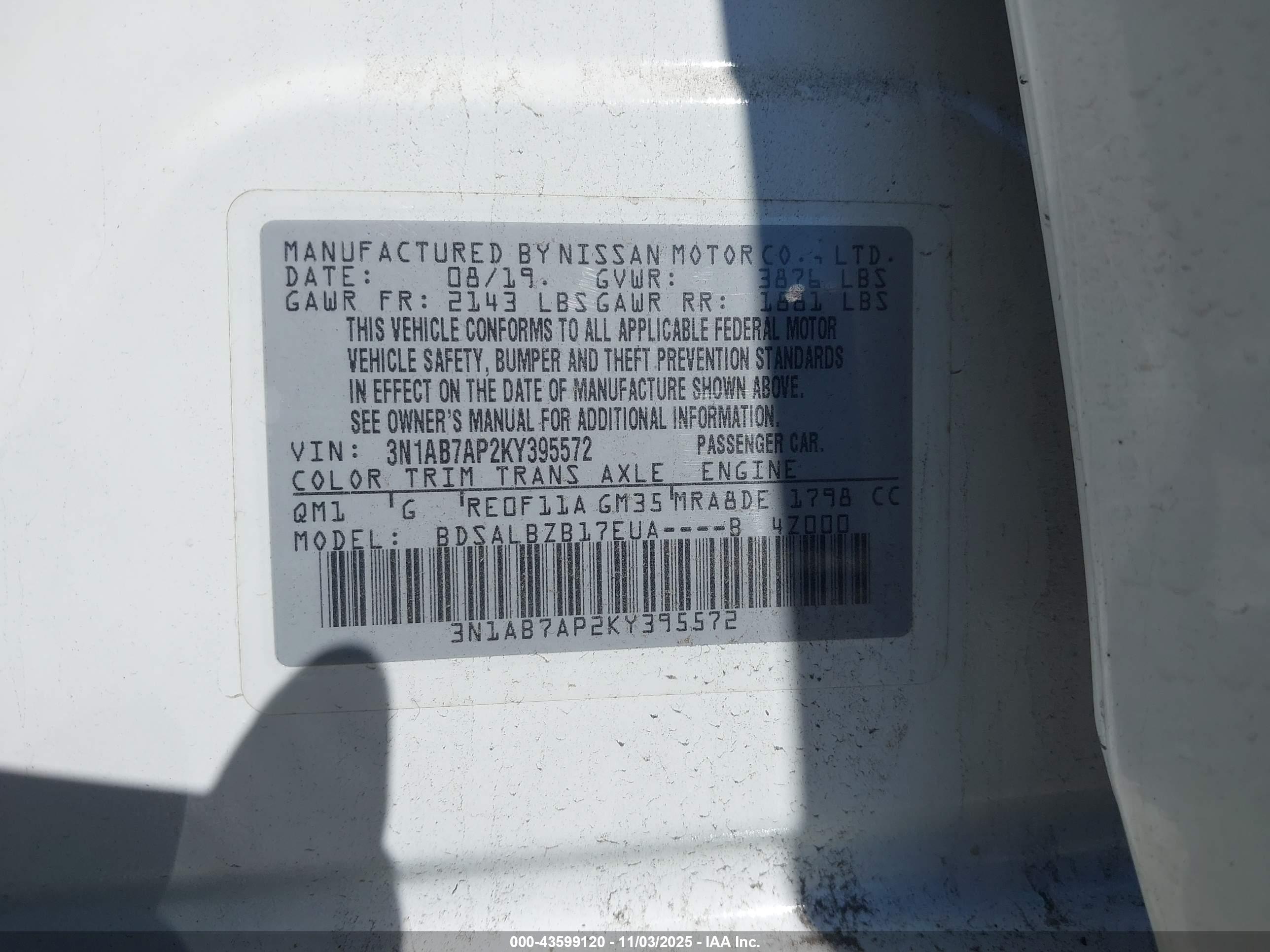 NISSAN SENTRA image 9