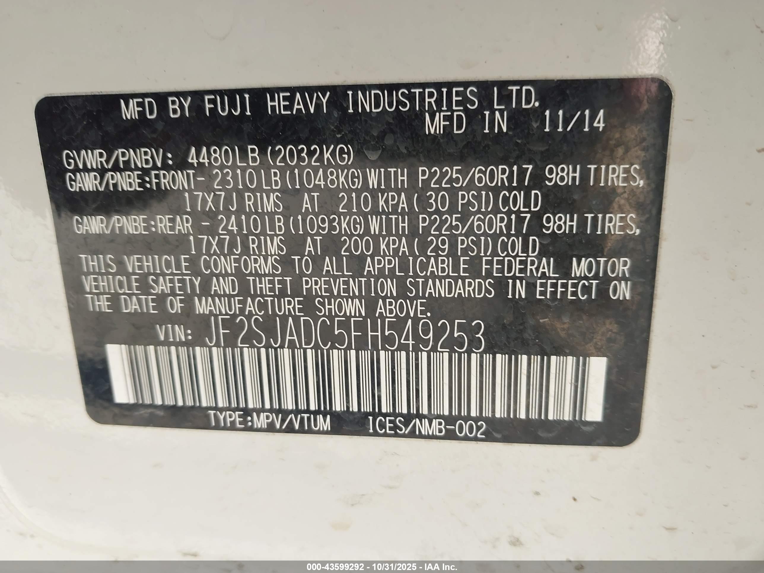 SUBARU FORESTER image 9