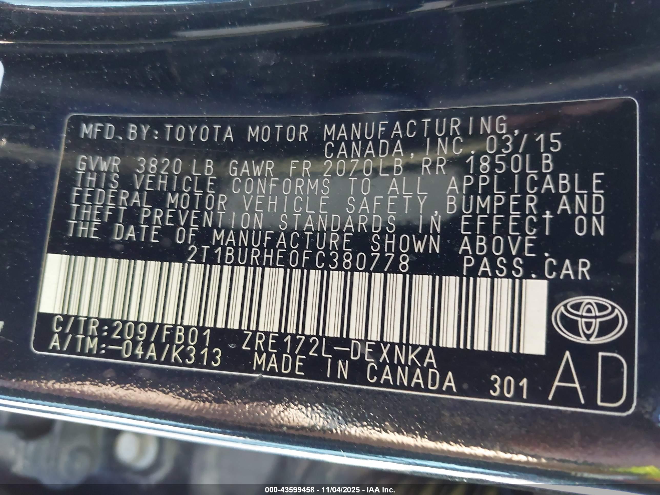 TOYOTA COROLLA image 9