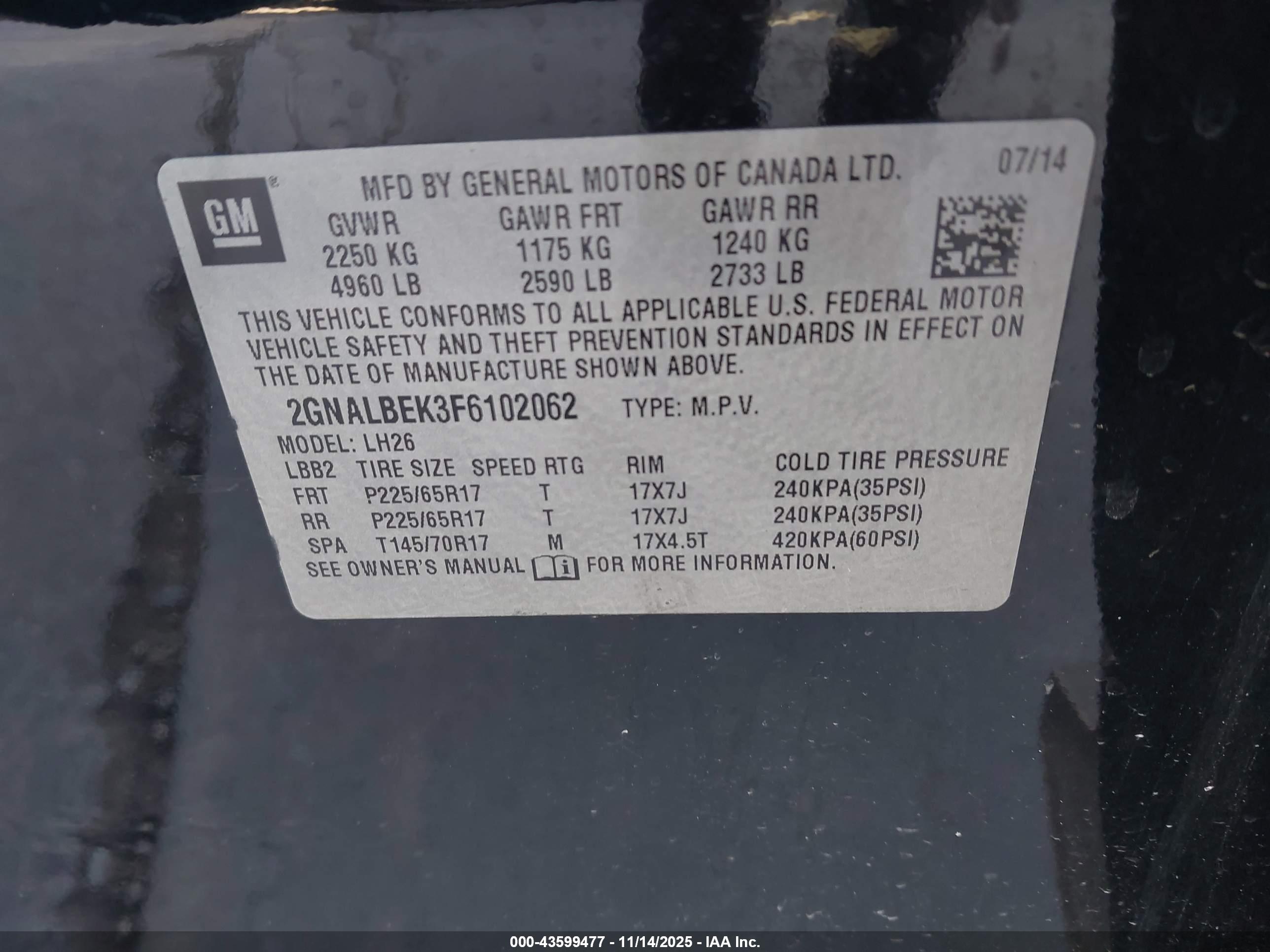 CHEVROLET EQUINOX image 9