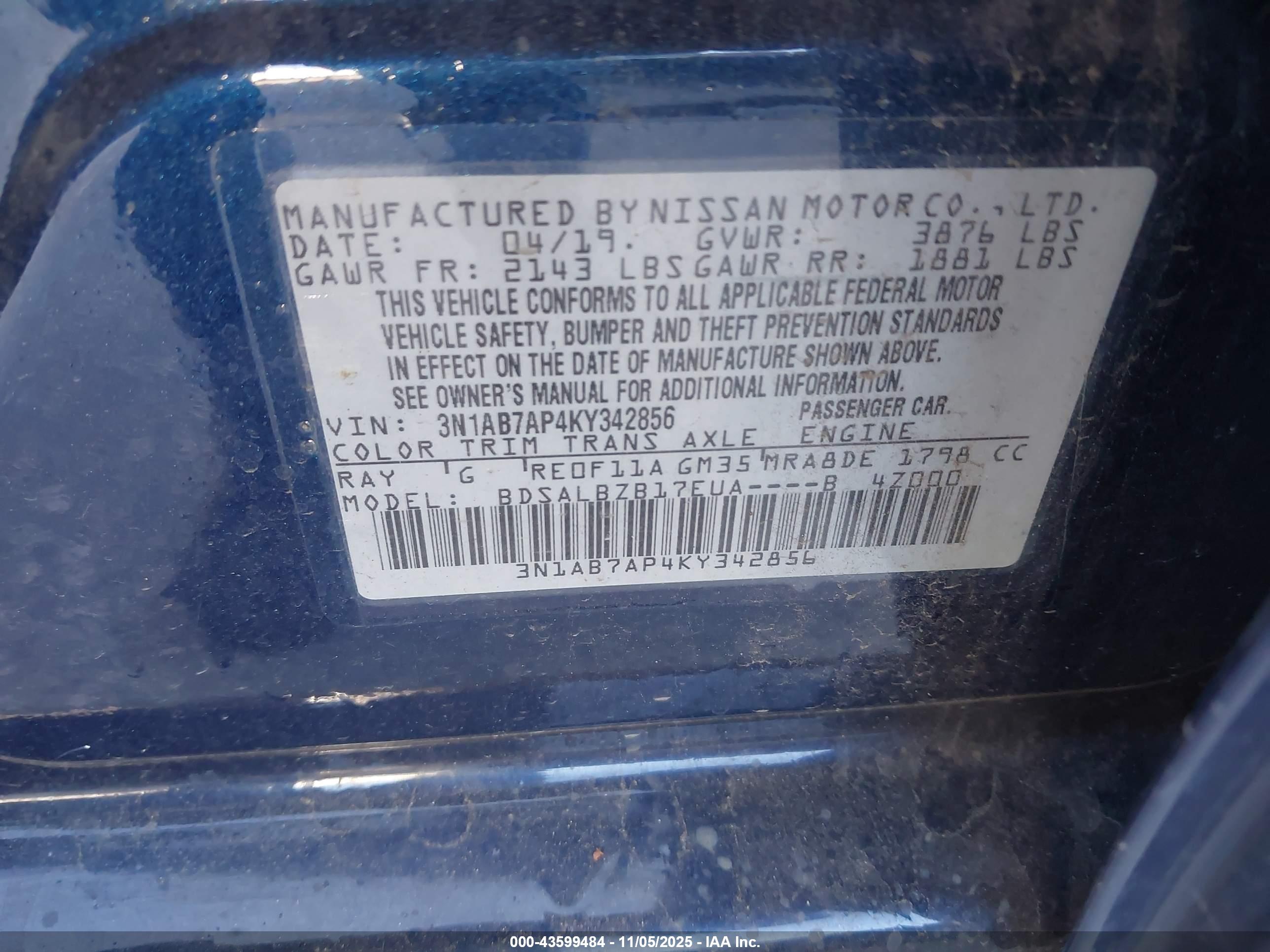 NISSAN SENTRA image 9
