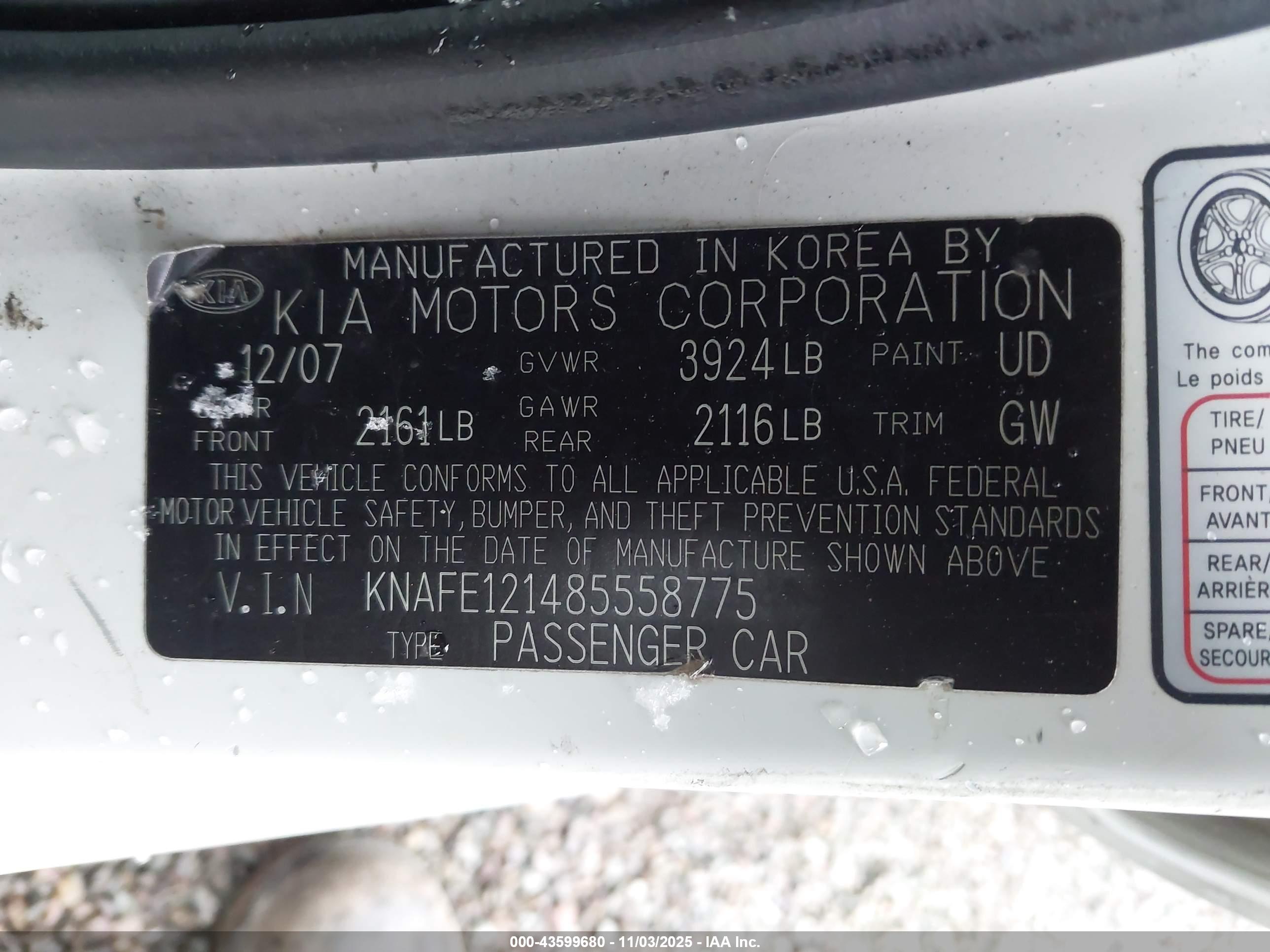 KIA SPECTRA image 9