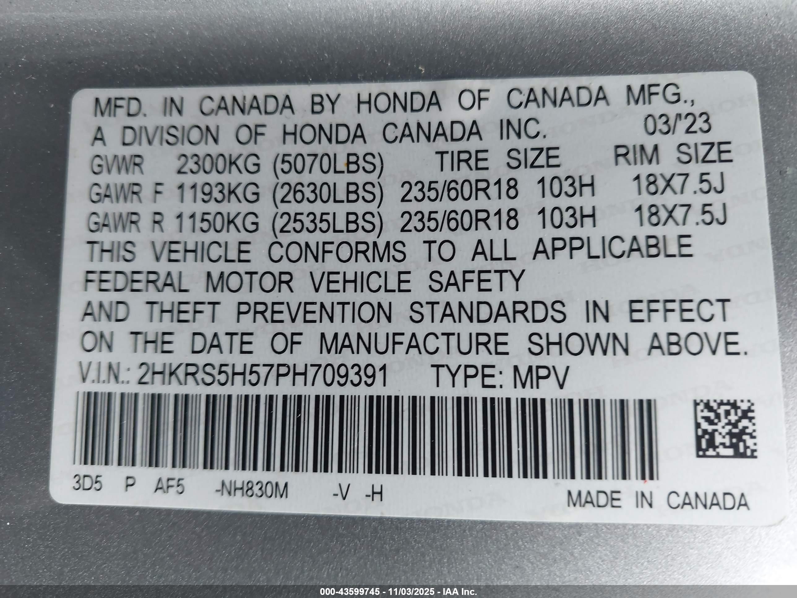HONDA CR-V image 9