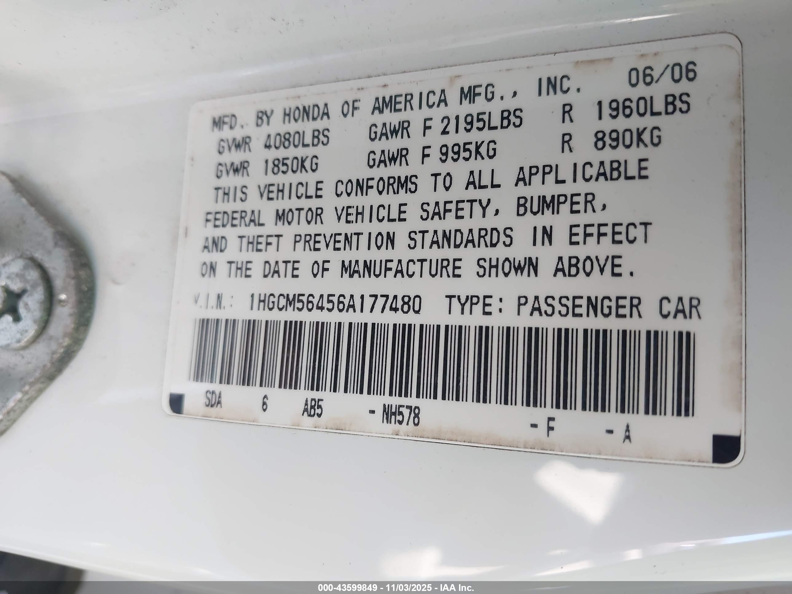 HONDA ACCORD image 9