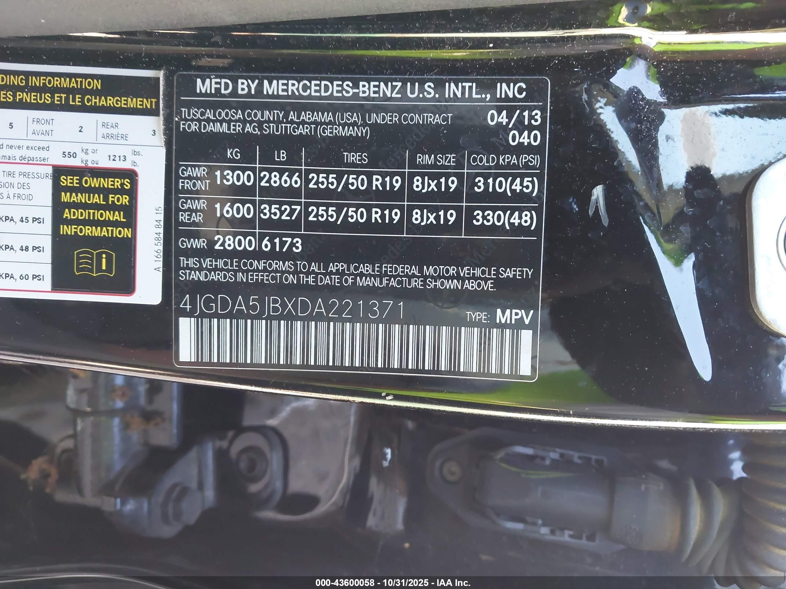 MERCEDES-BENZ ML image 9