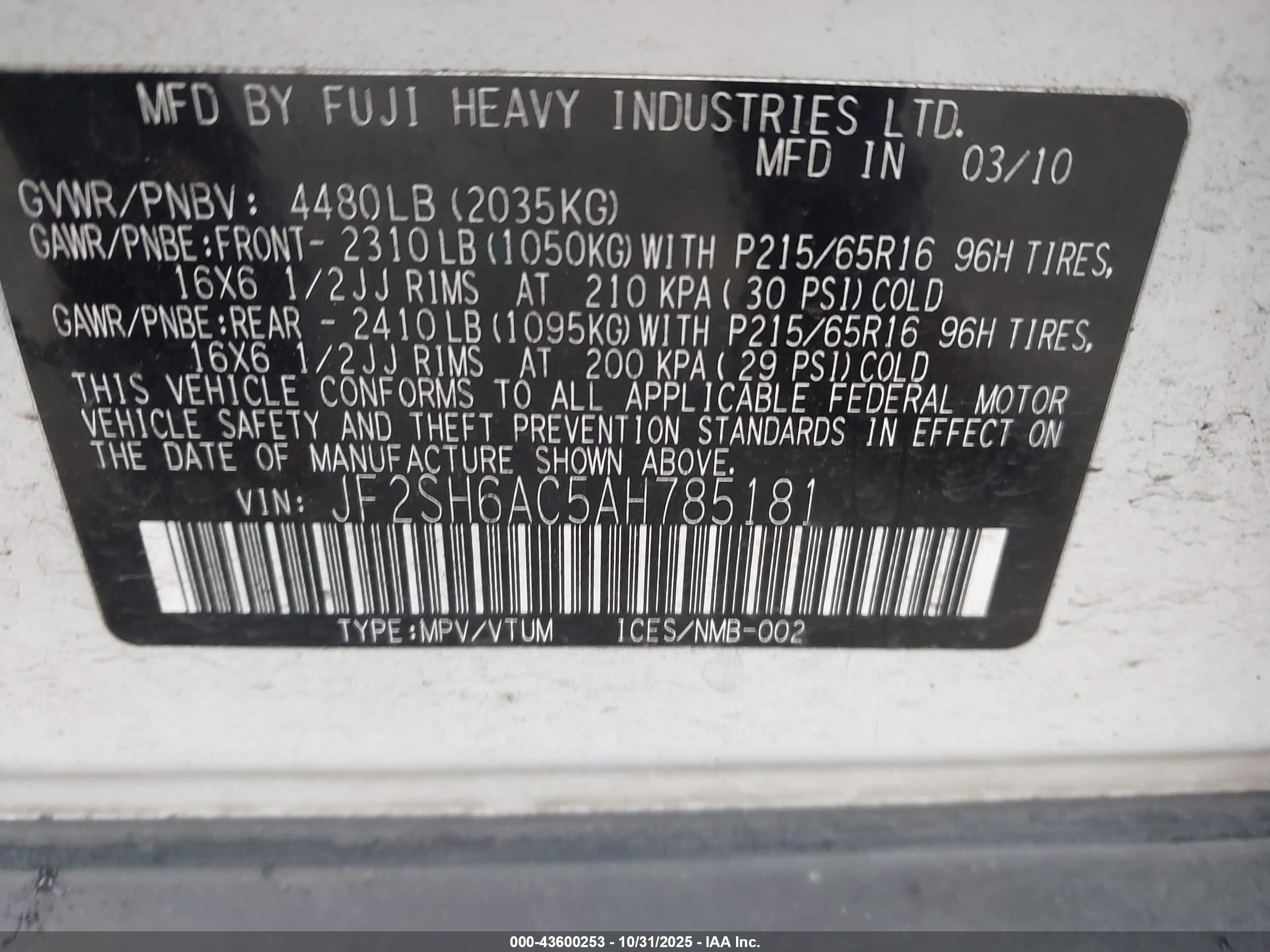 SUBARU FORESTER image 9