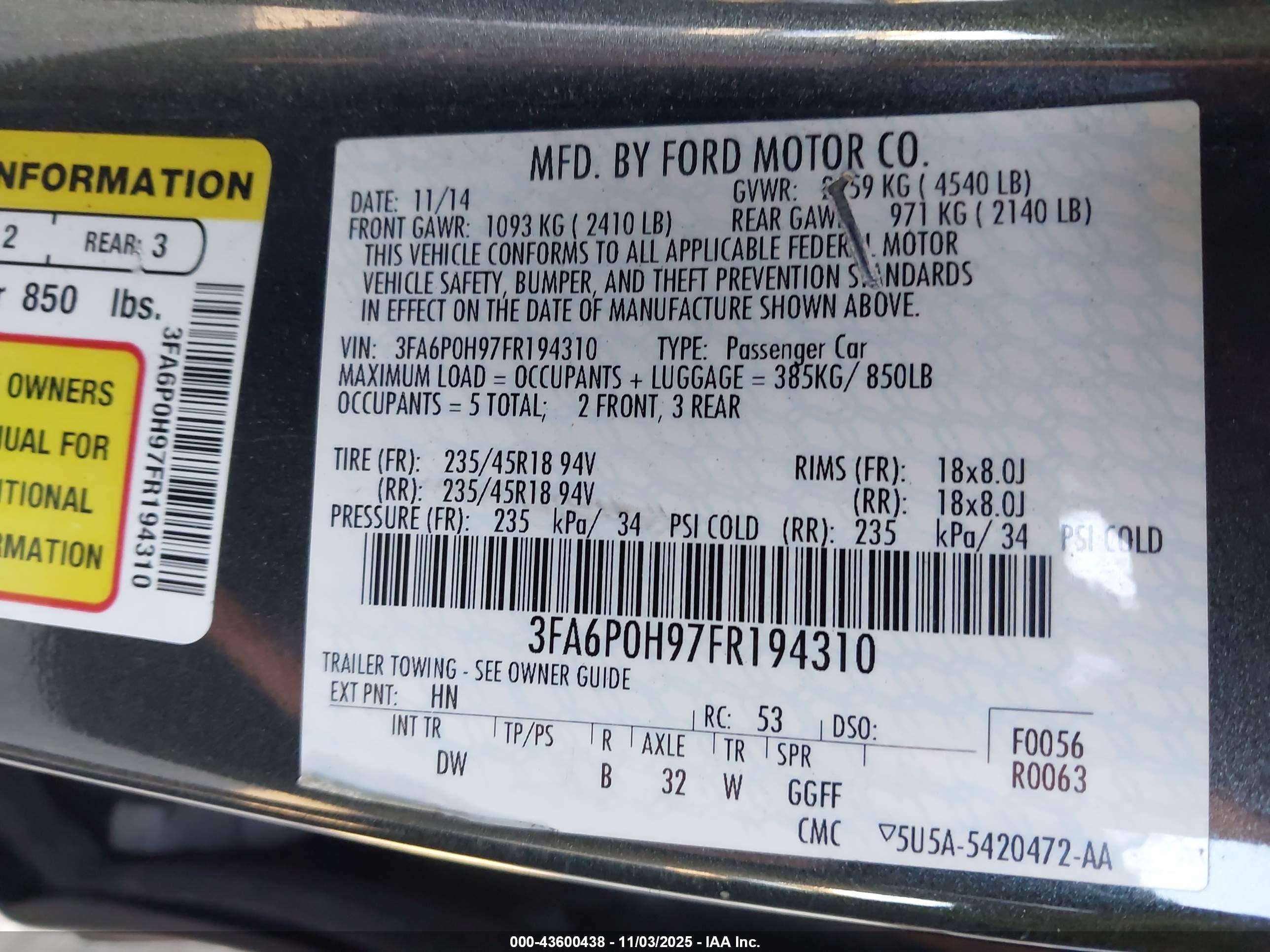 FORD FUSION image 9