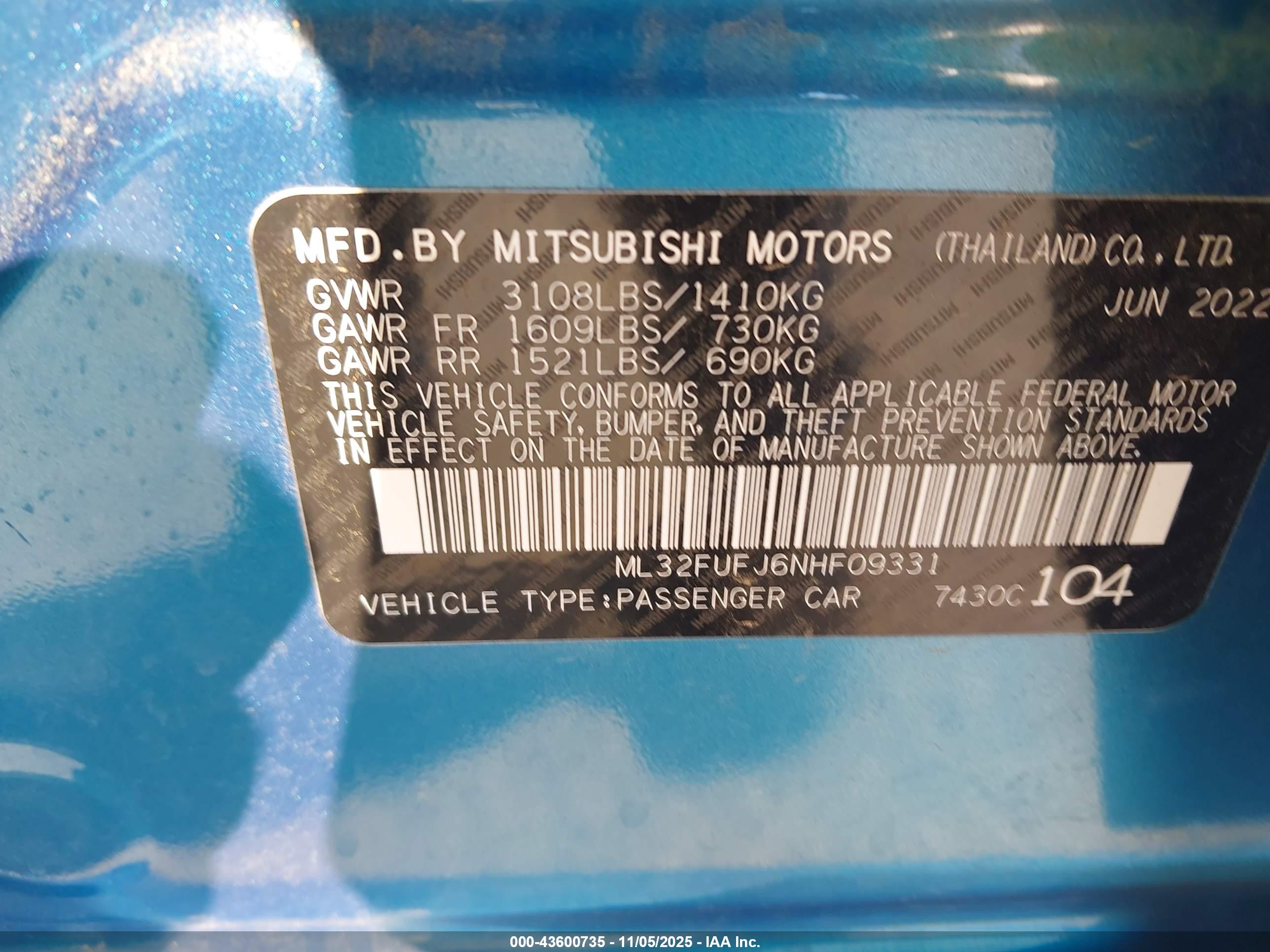 MITSUBISHI MIRAGE image 9