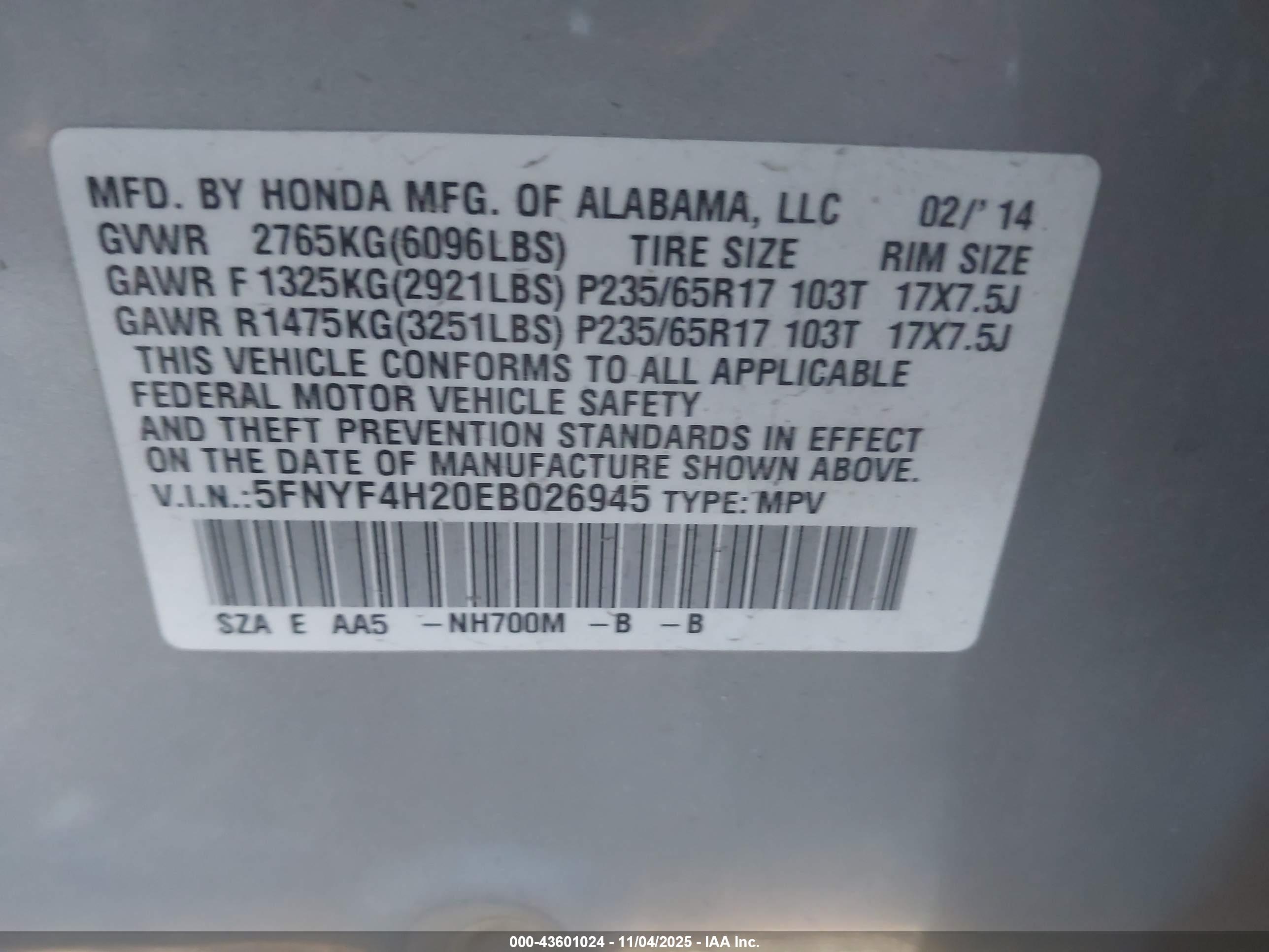 HONDA PILOT image 9