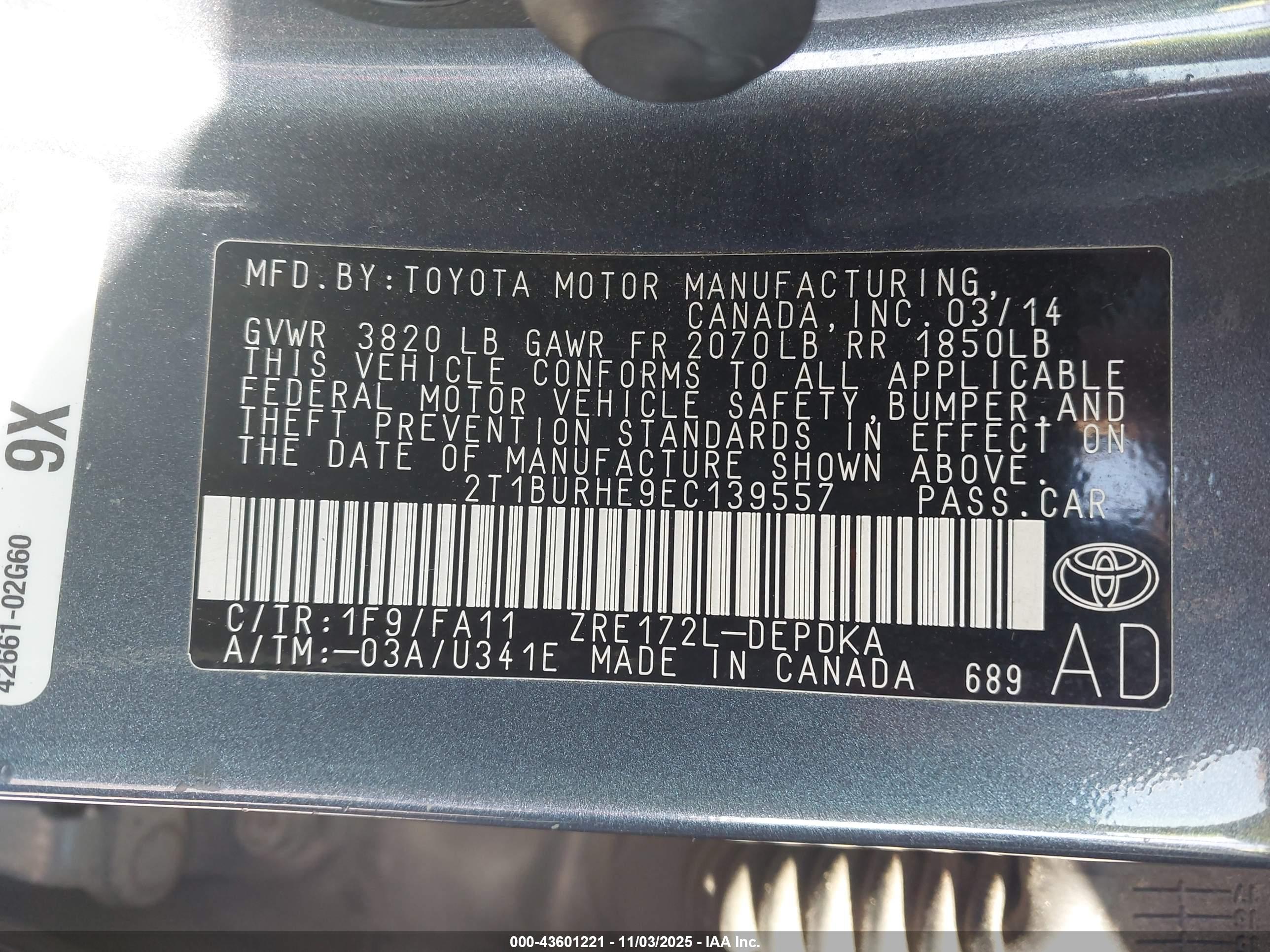 TOYOTA COROLLA image 9