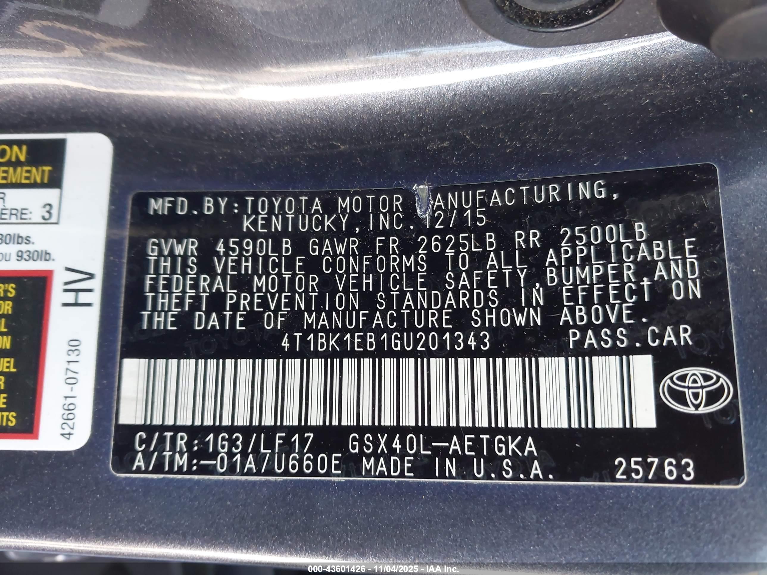 TOYOTA AVALON image 9