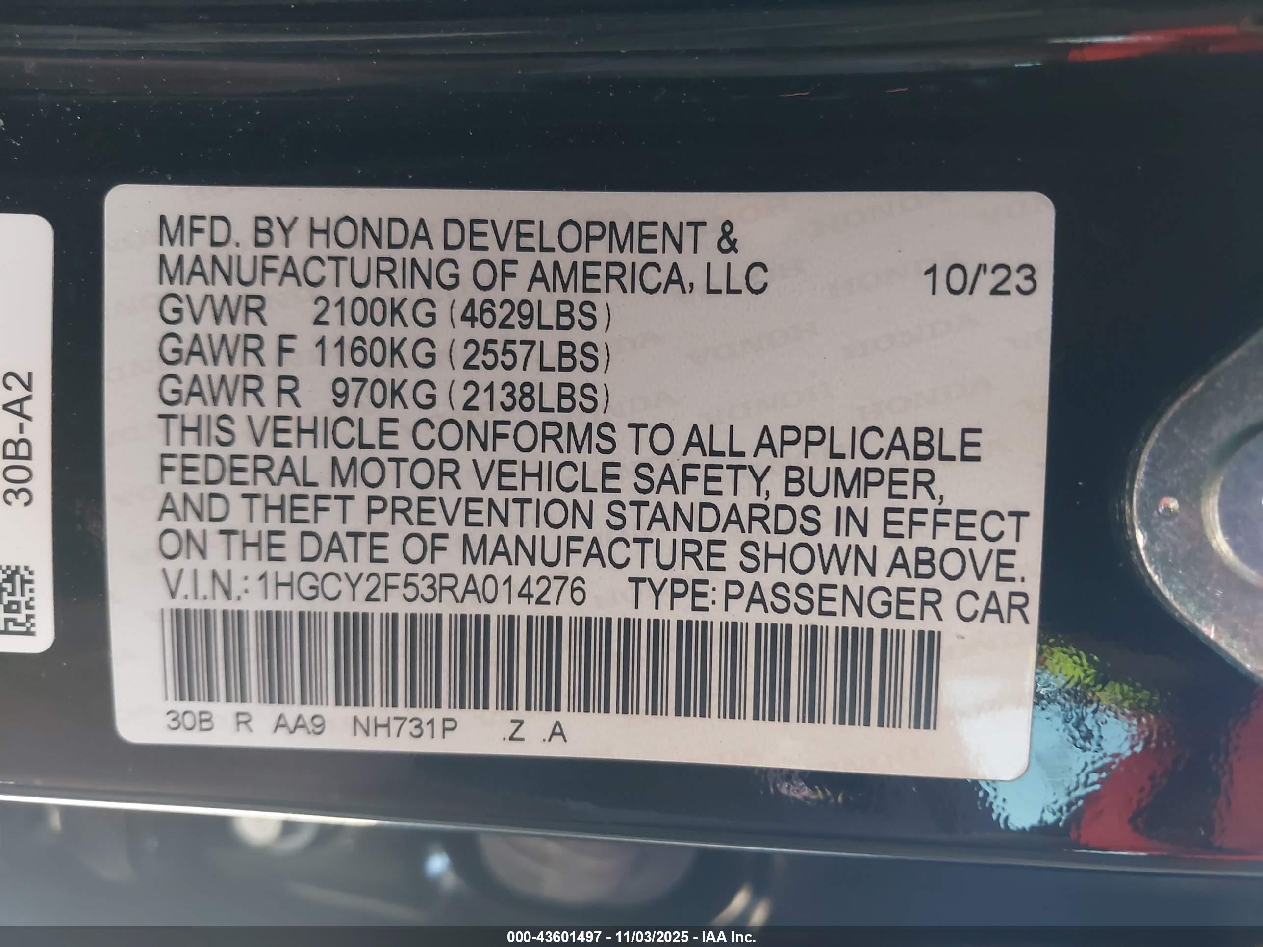 HONDA ACCORD image 9