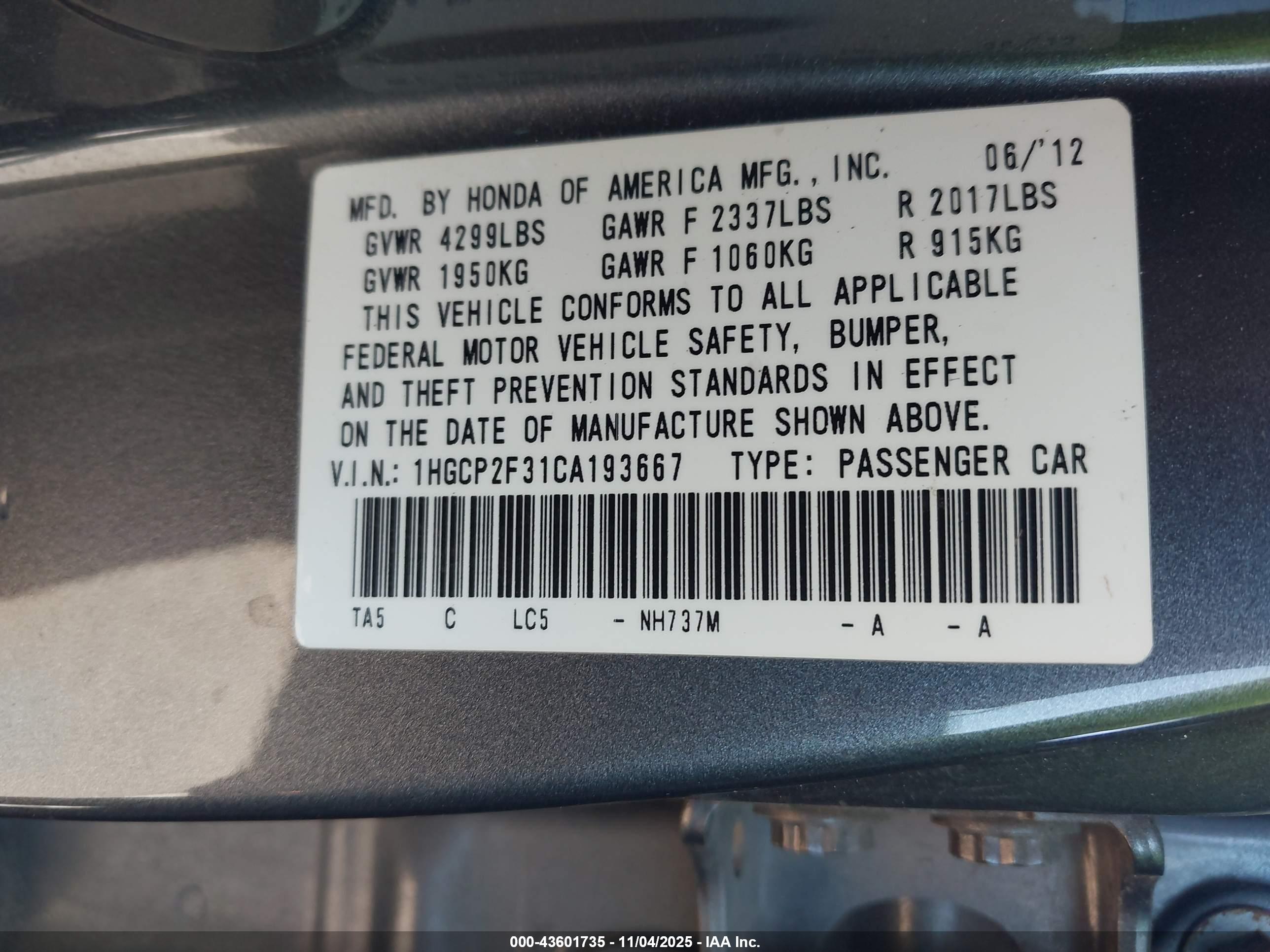 HONDA ACCORD image 9
