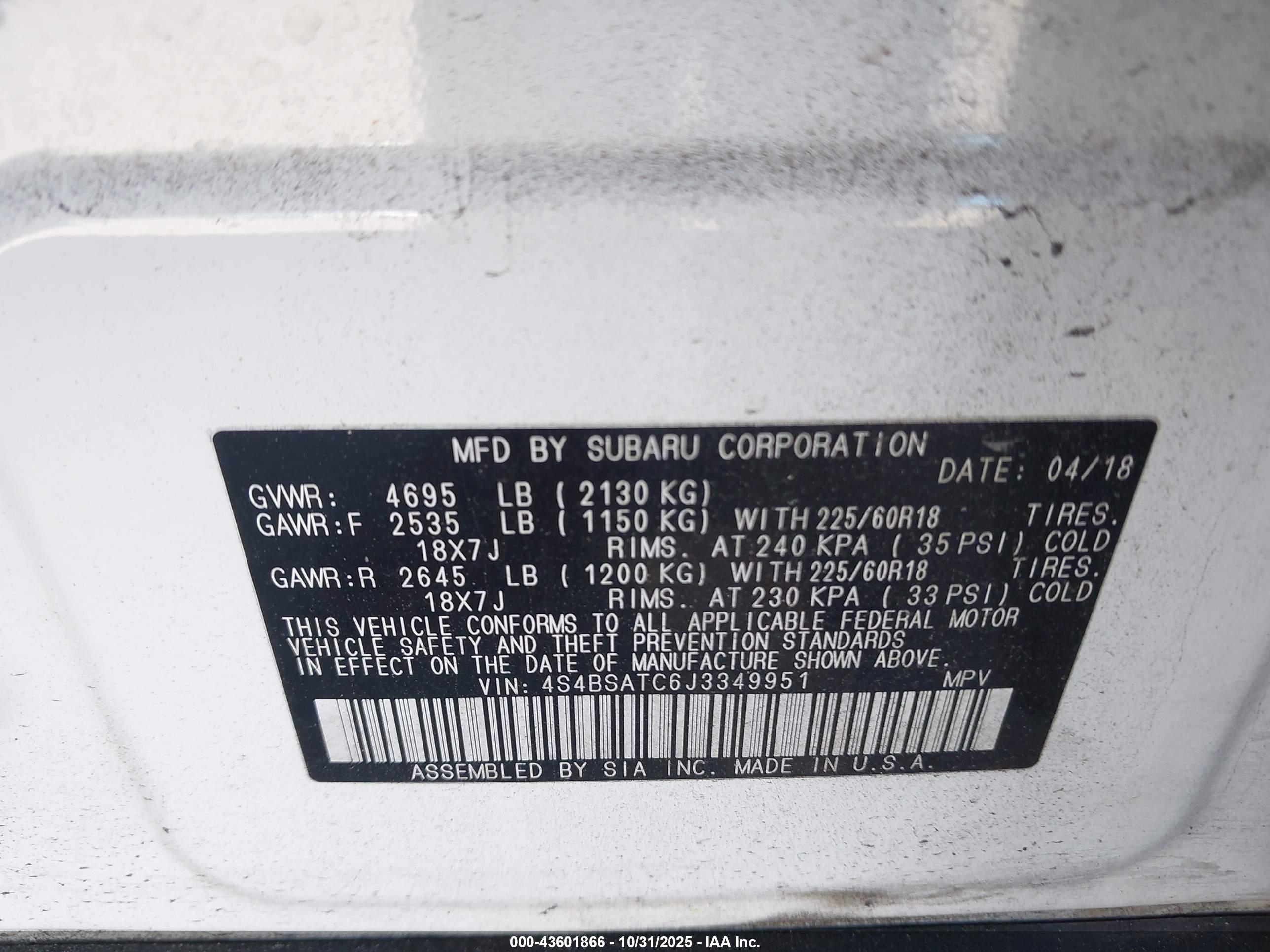 SUBARU OUTBACK image 9