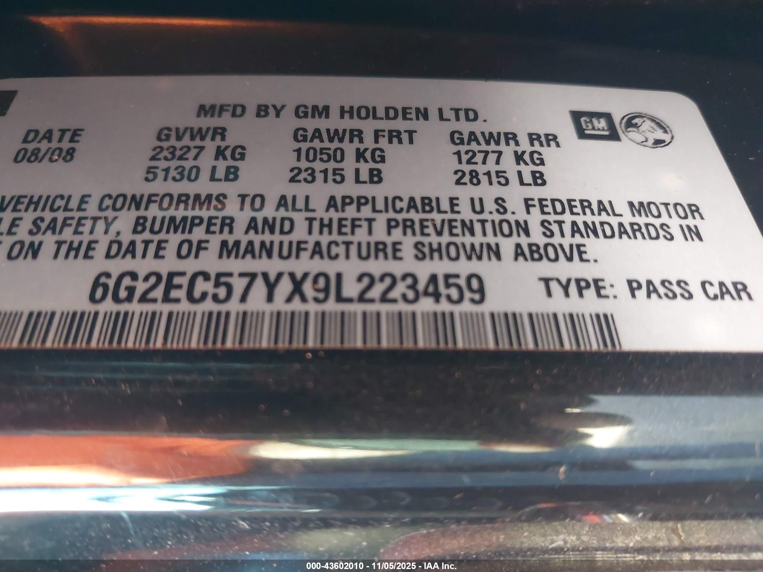 PONTIAC G8 image 9