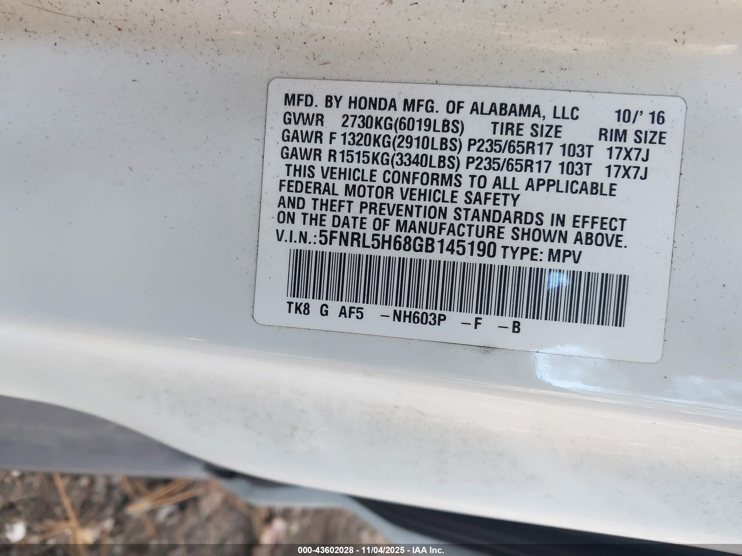HONDA ODYSSEY image 9