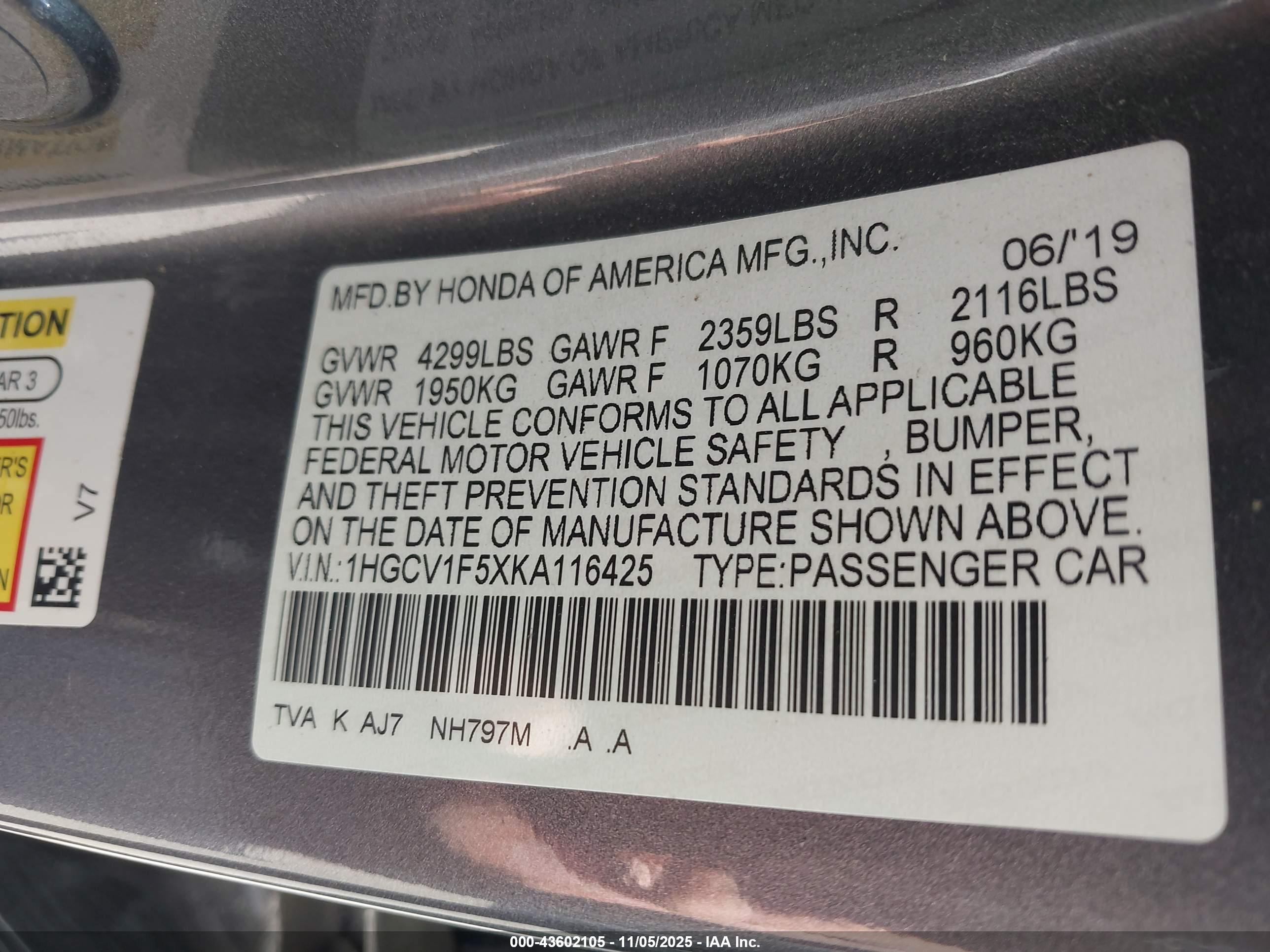 HONDA ACCORD image 9