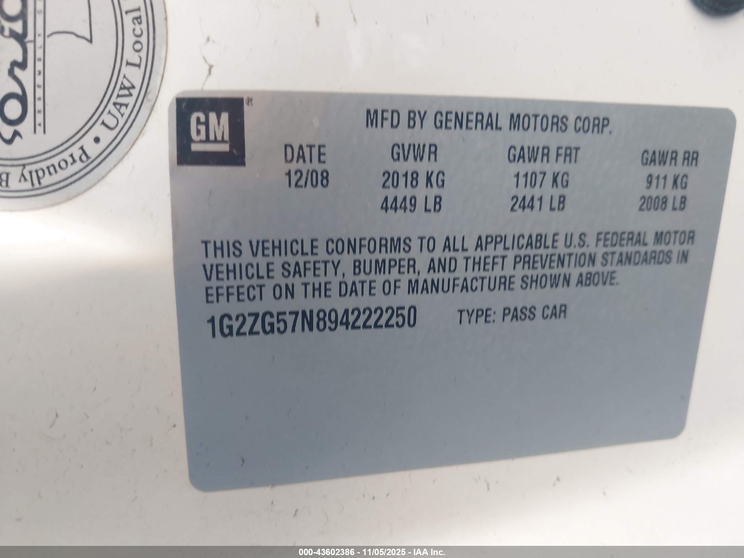 PONTIAC G6 image 9