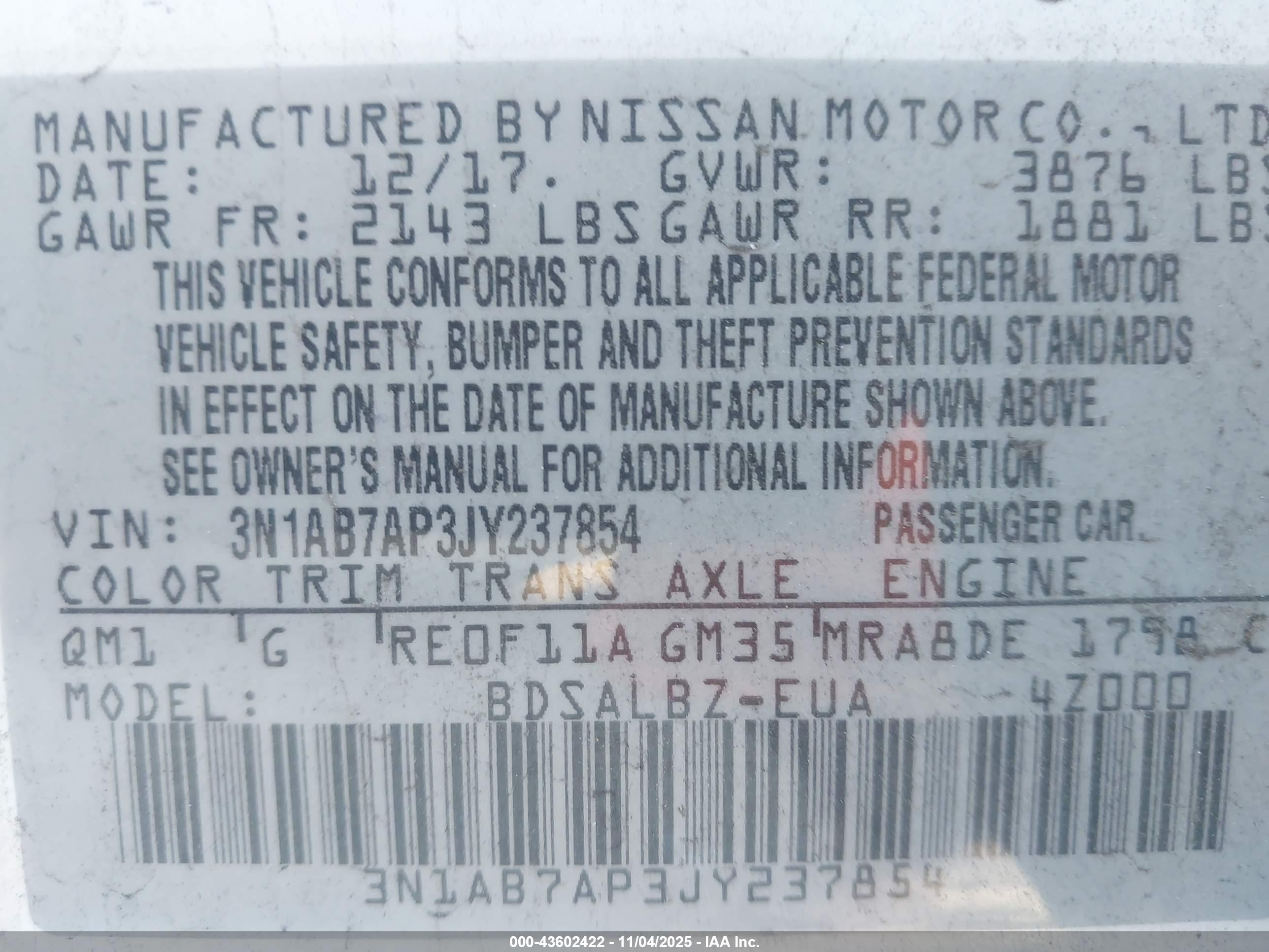 NISSAN SENTRA image 9