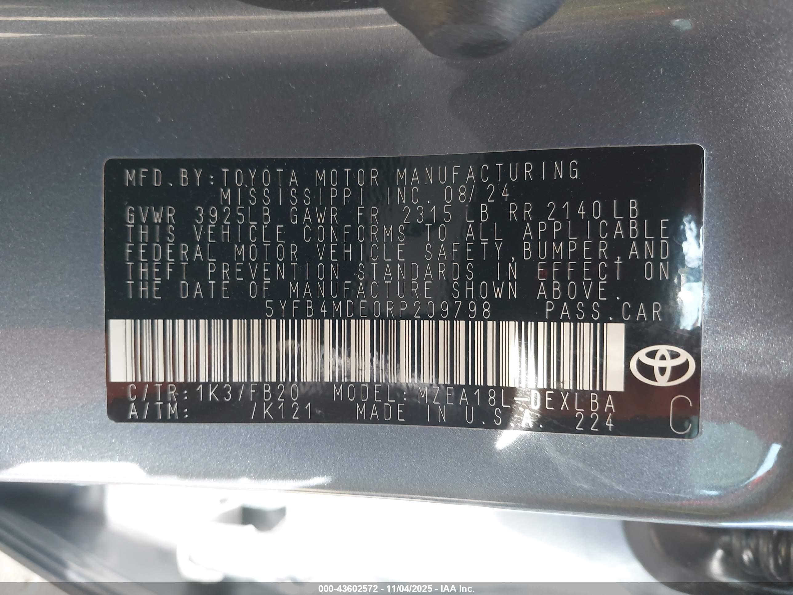 TOYOTA COROLLA image 9