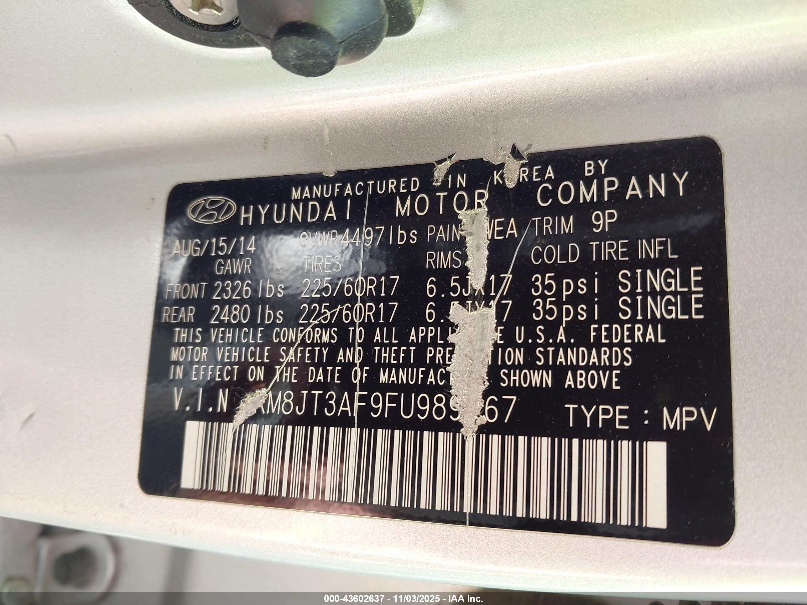 HYUNDAI TUCSON image 9