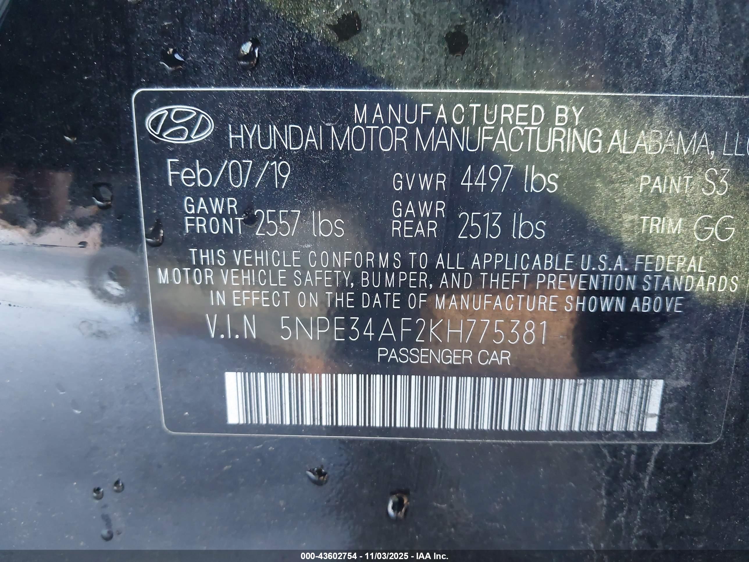 HYUNDAI SONATA image 9