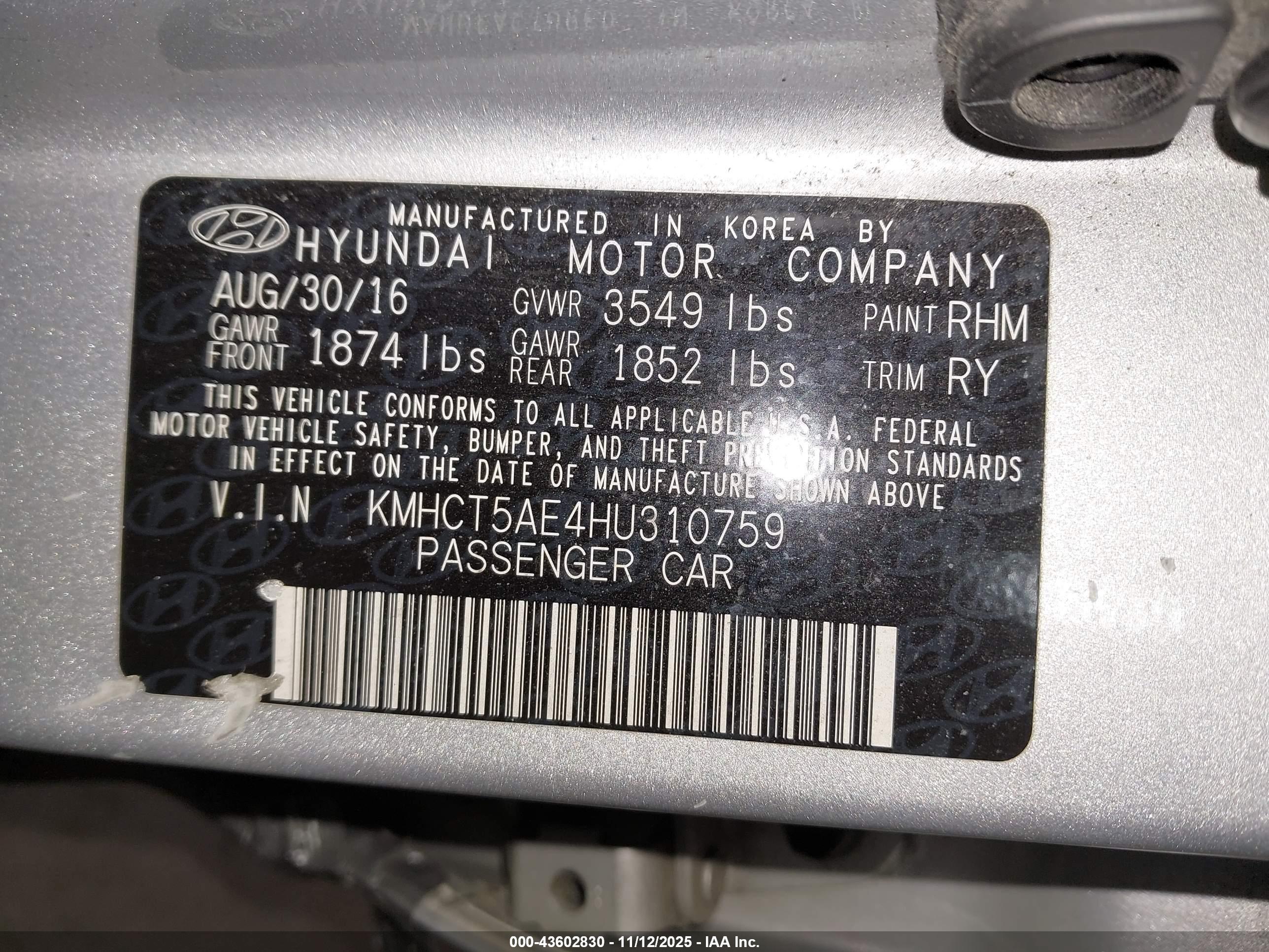 HYUNDAI ACCENT image 9