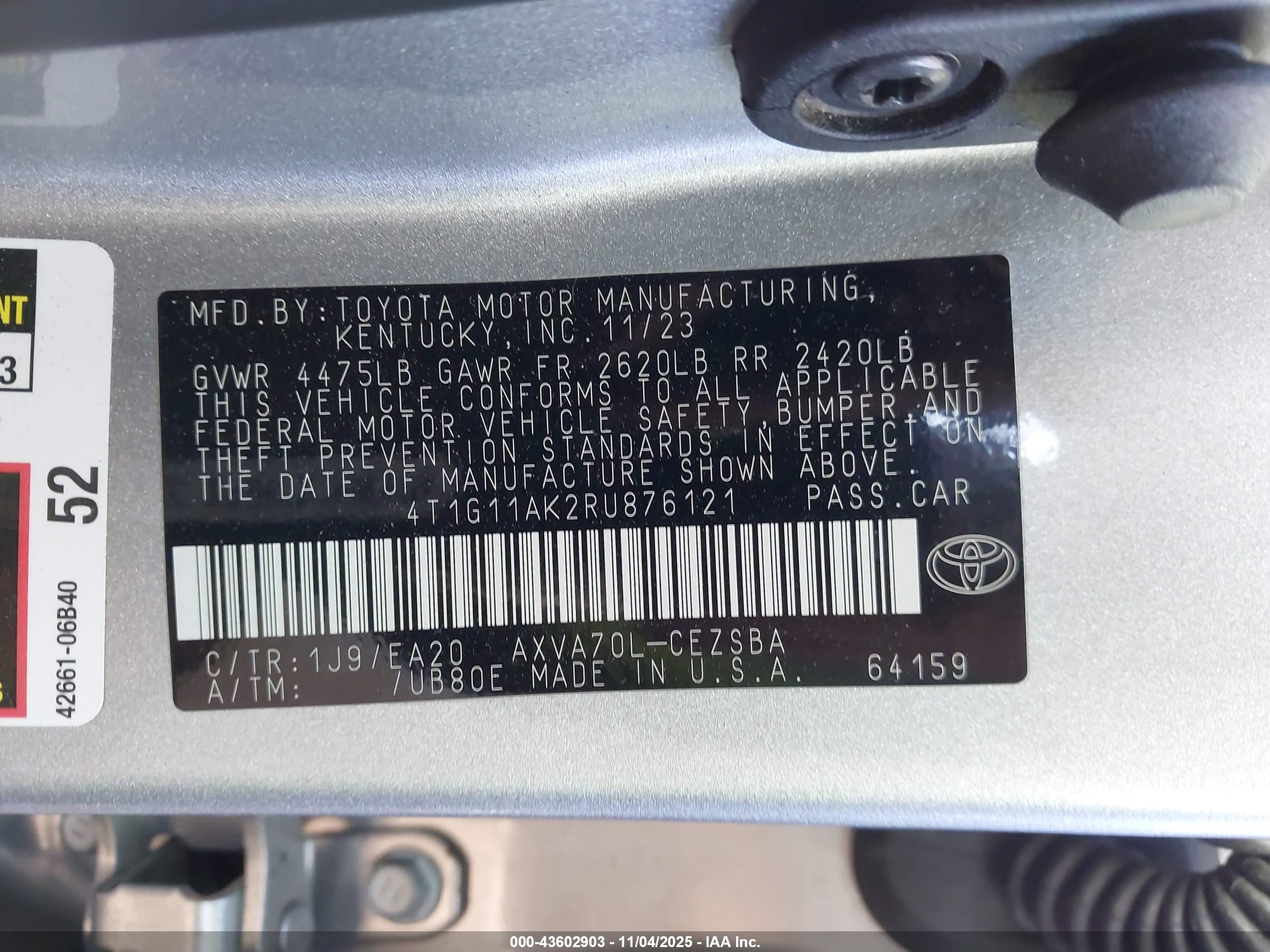 TOYOTA CAMRY image 9