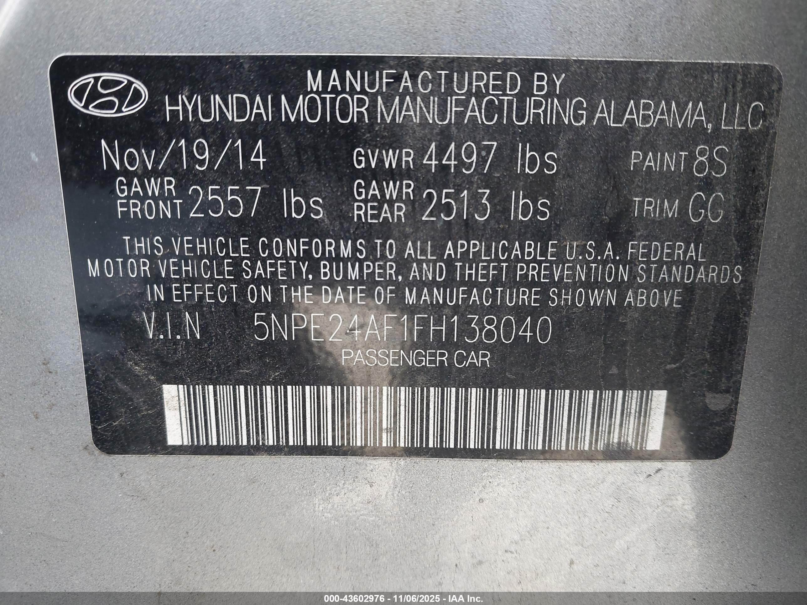 HYUNDAI SONATA image 9