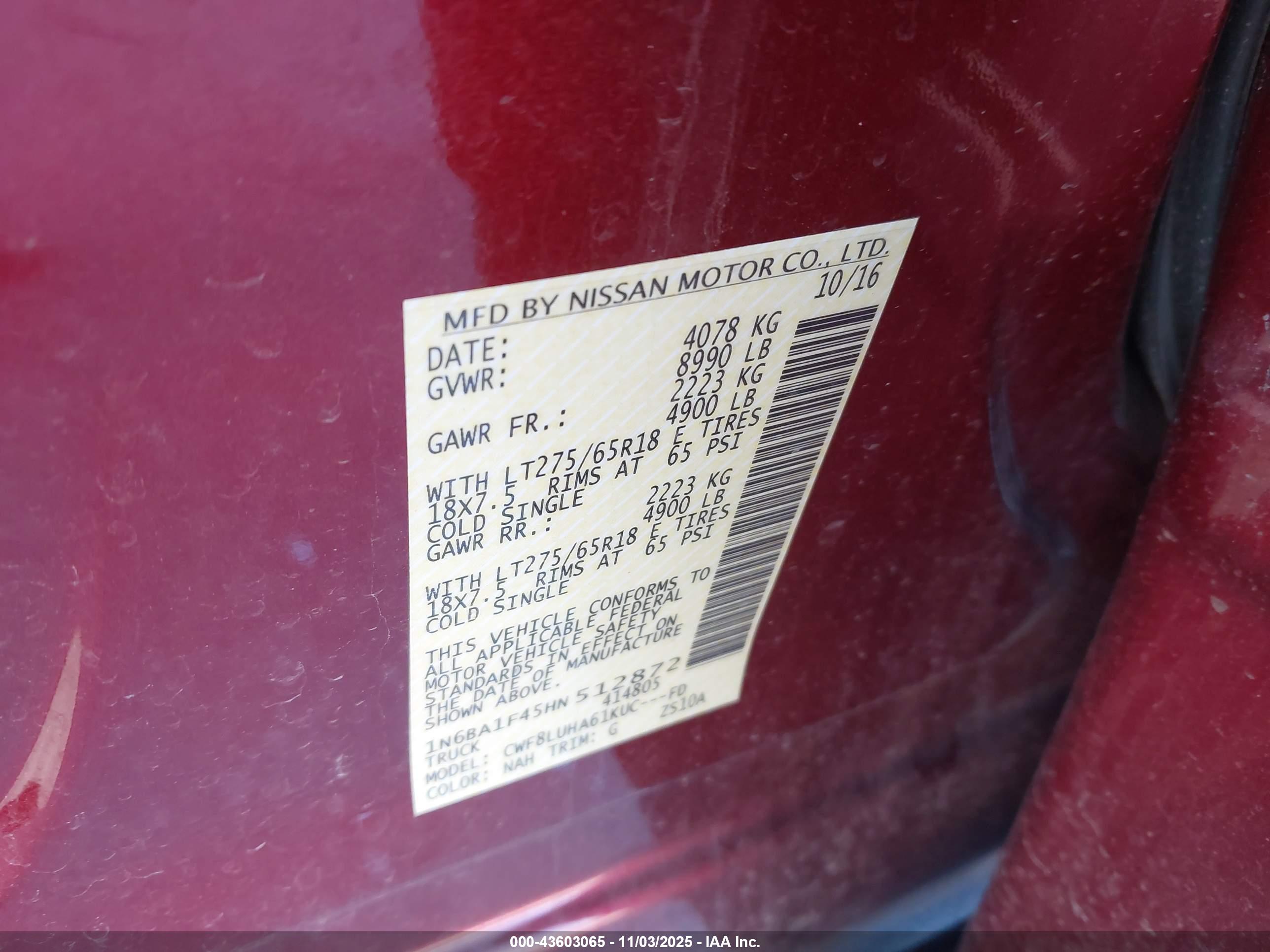 NISSAN TITAN image 9