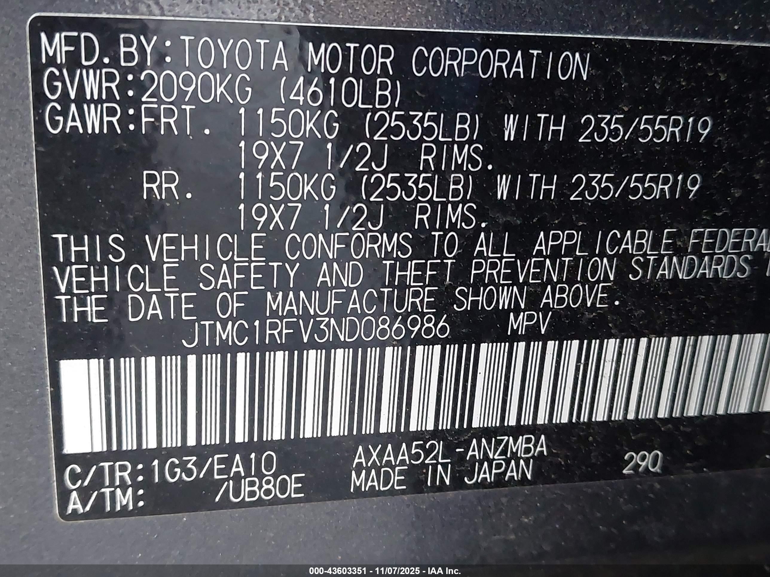 TOYOTA RAV4 image 9