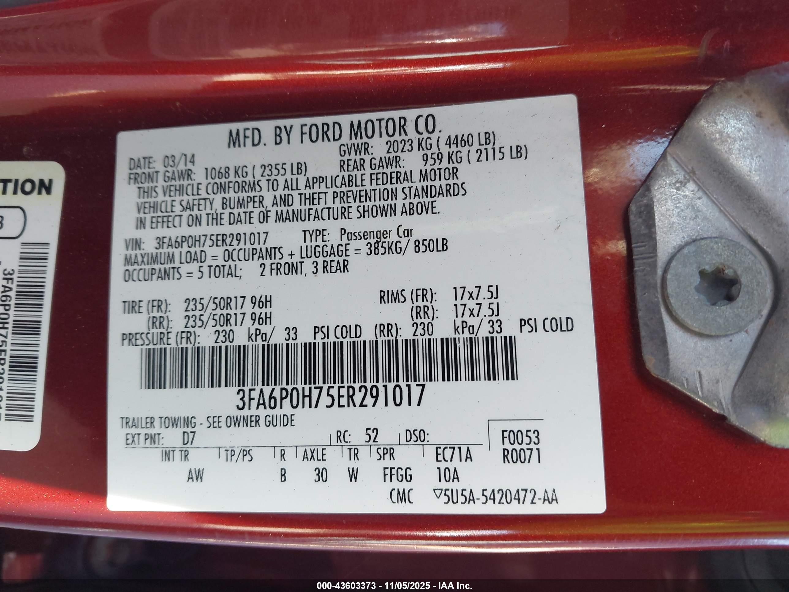 FORD FUSION image 9
