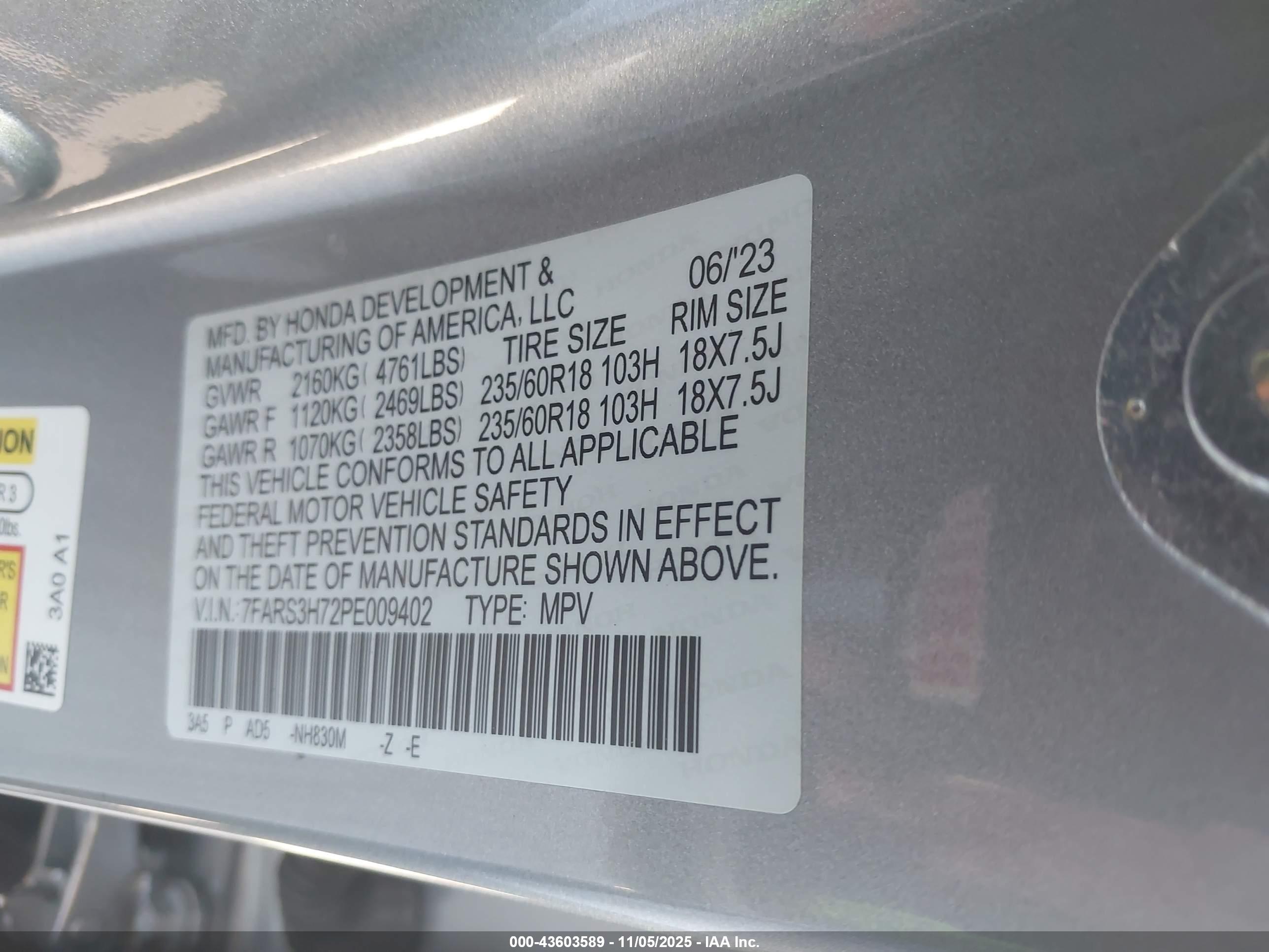 HONDA CR-V image 9