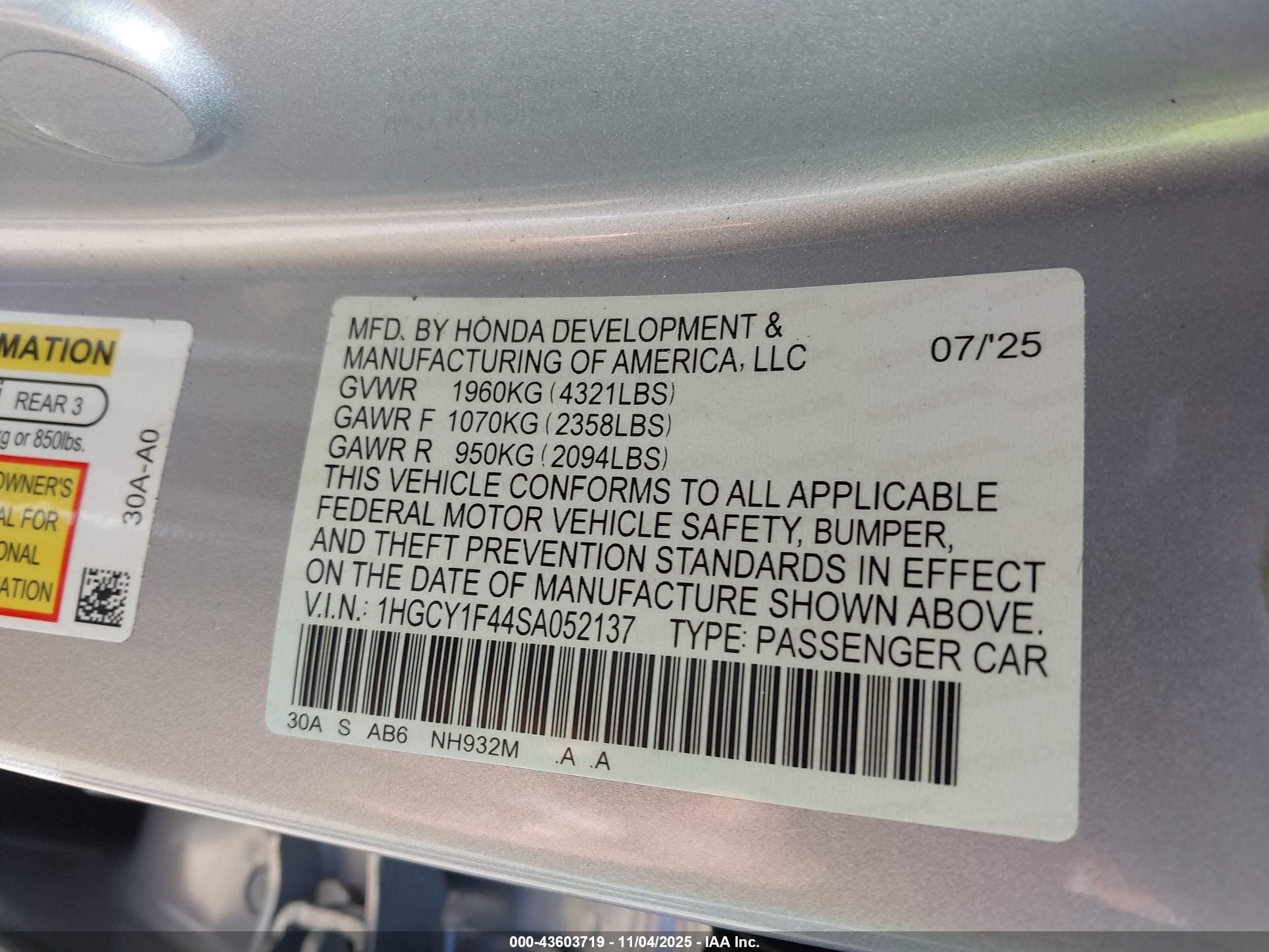 HONDA ACCORD image 9