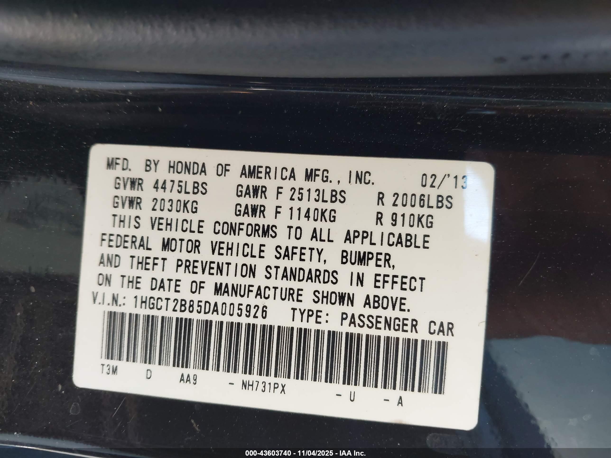 HONDA ACCORD image 9