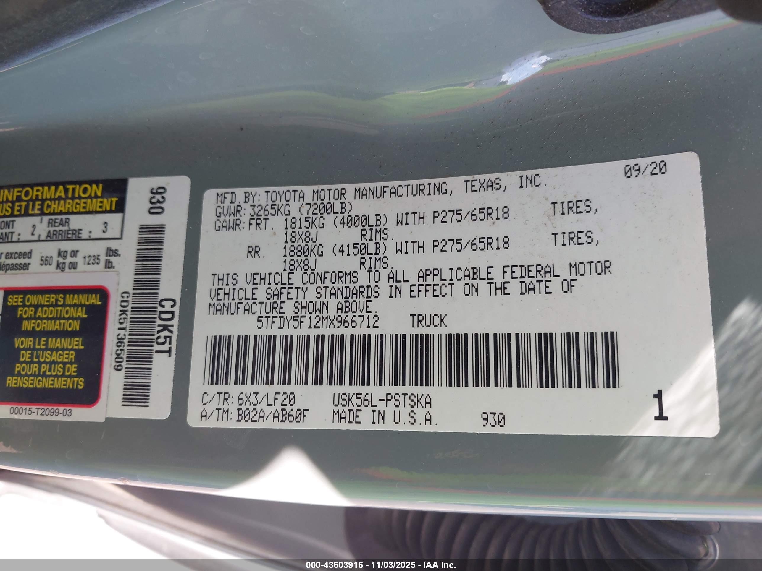 TOYOTA TUNDRA image 9